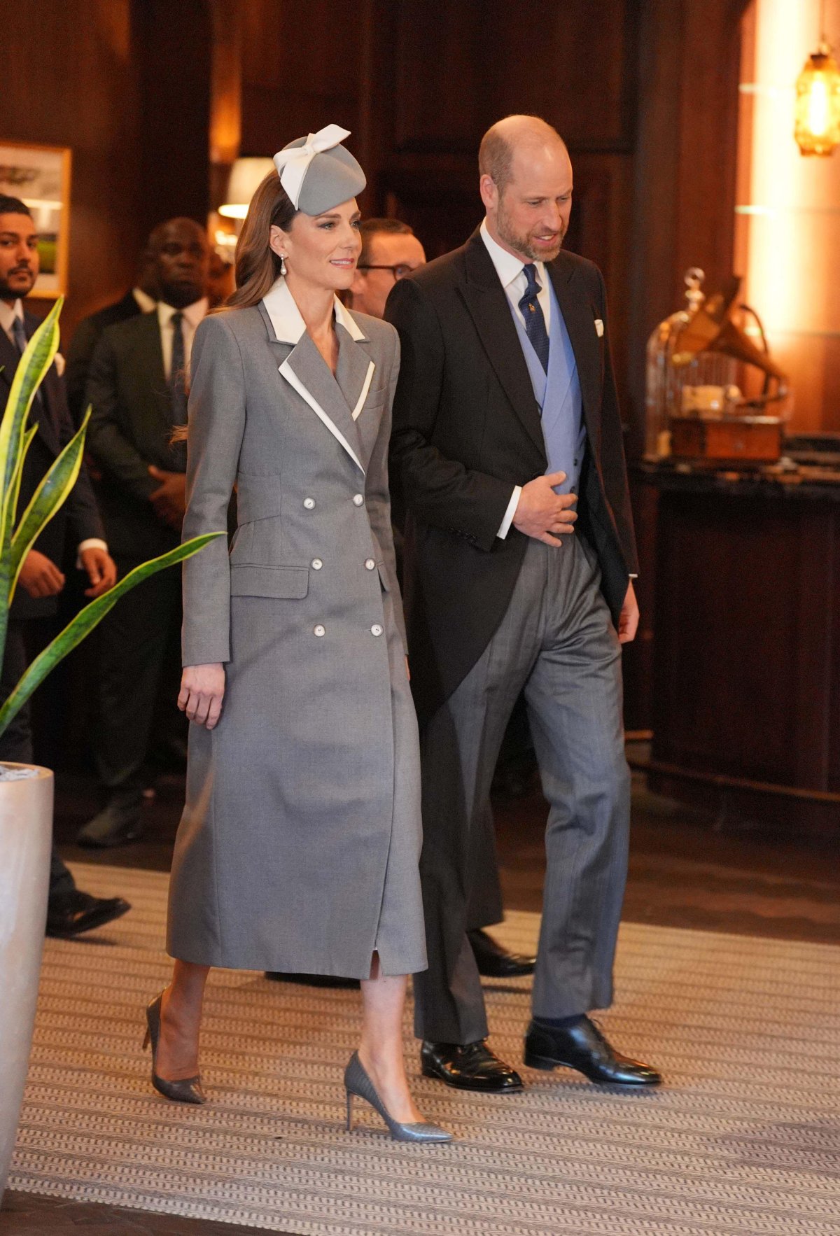 The Prince and Princess of Wales greet the President of Nigeria at the Fairmont Windsor Park Hotel on March 18, 2026 (Yui Mok/PA Images/Alamy)