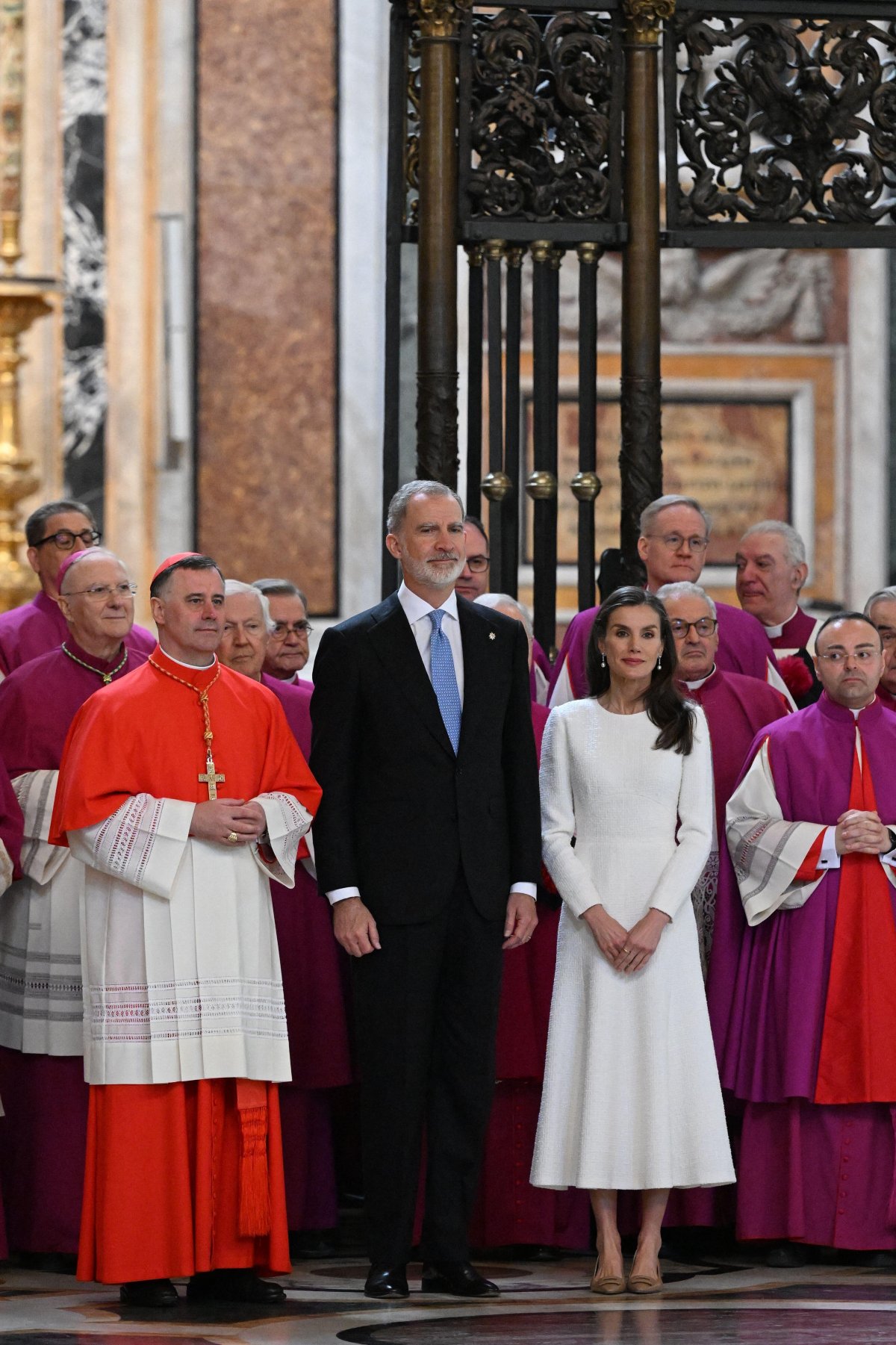 The King and Queen of Spain attend his investiture ceremony as Proto-canon of the the Basilica of Santa Maria Maggiore in Rome on March 20, 2026 (Independent Photo Agency/Alamy)