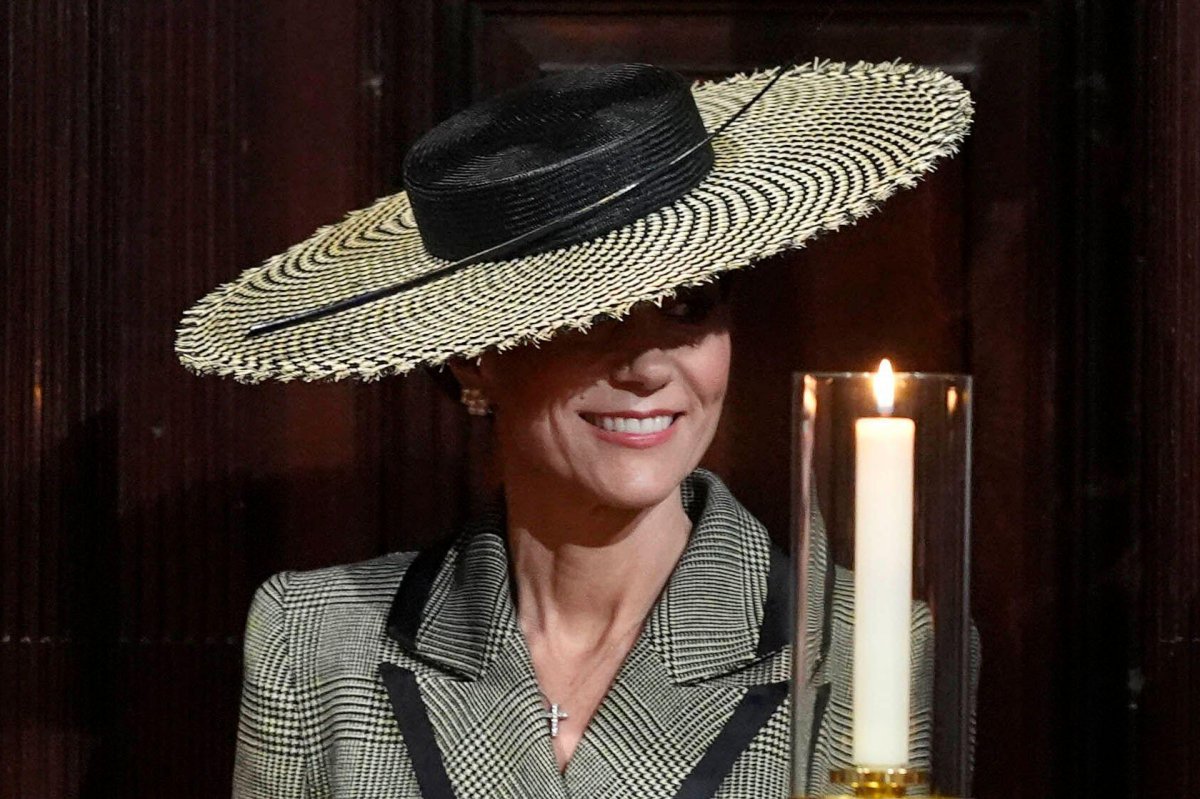 The Prince and Princess of Wales attend the enthronement ceremony installing Dame Sarah Mullally as the 106th Archbishop of Canterbury at Canterbury Cathedral in Kent on March 25, 2026 (Jordan Pettitt/PA Images/Alamy)