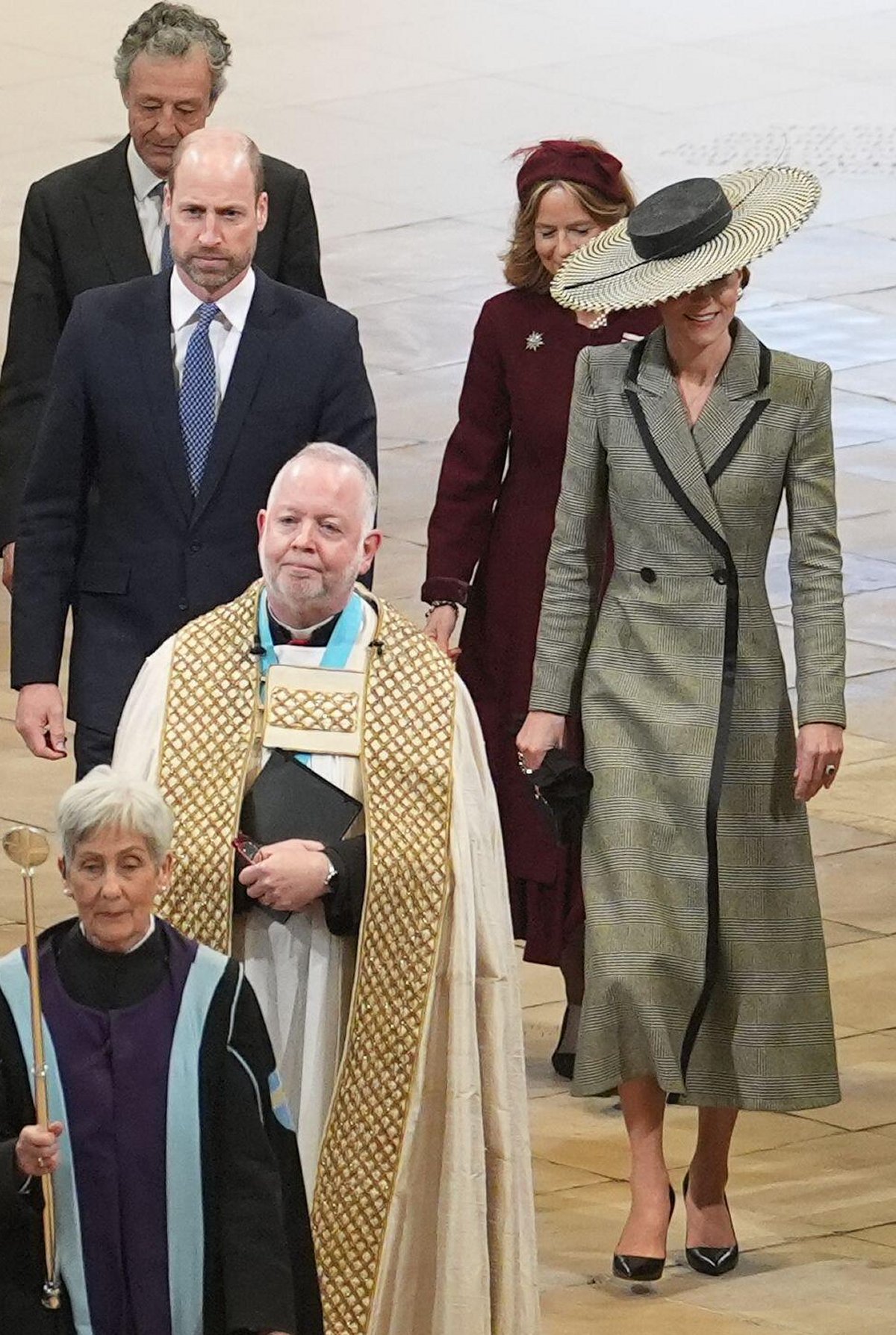 The Prince and Princess of Wales attend the enthronement ceremony installing Dame Sarah Mullally as the 106th Archbishop of Canterbury at Canterbury Cathedral in Kent on March 25, 2026 (Gareth Fuller/PA Images/Alamy)