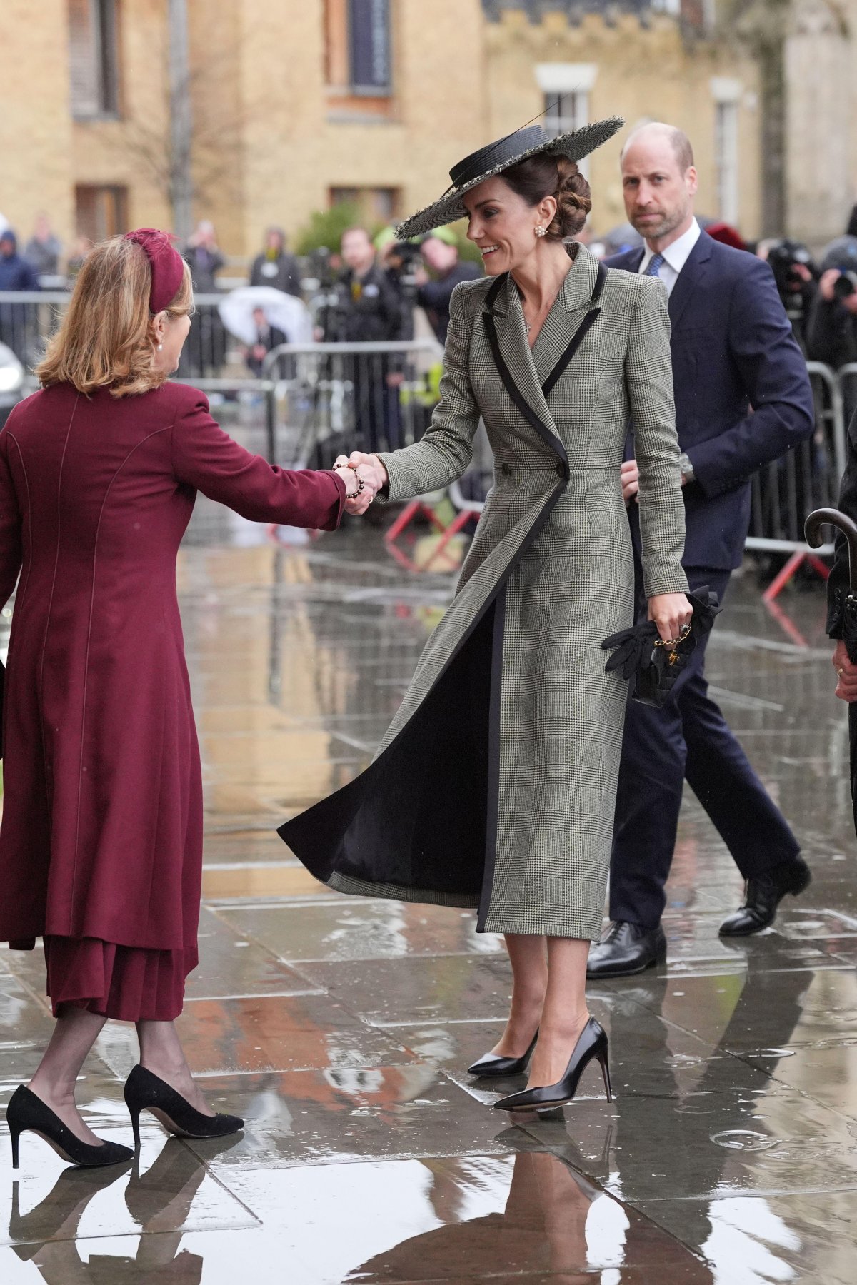 The Prince and Princess of Wales attend the enthronement ceremony installing Dame Sarah Mullally as the 106th Archbishop of Canterbury at Canterbury Cathedral in Kent on March 25, 2026 (Yui Mok/PA Images/Alamy)