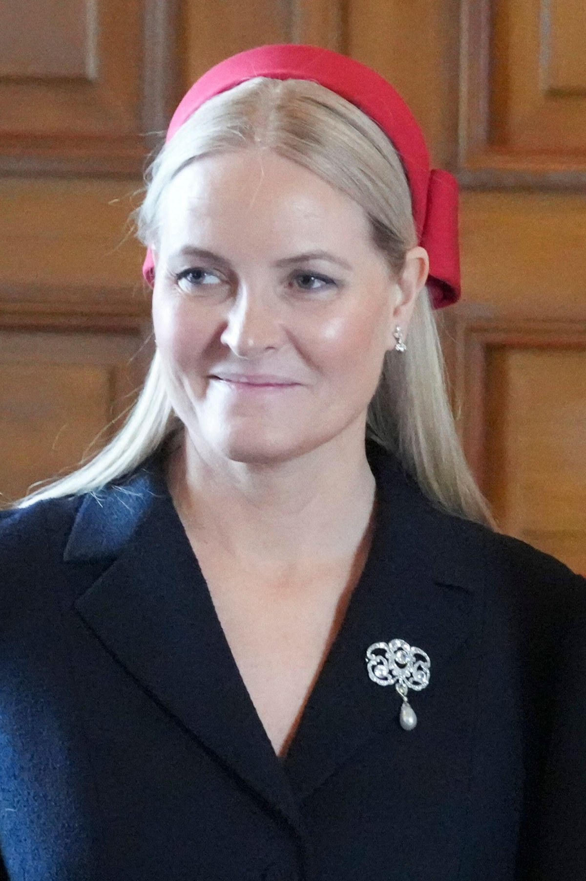 The King and Queen of Norway, with the Crown Prince and Crown Princess, welcome the King and Queen of the Belgians to the Royal Palace in Oslo at the start of their state visit on March 24, 2026 (Ole Berg-Rusten/NTB/Alamy)