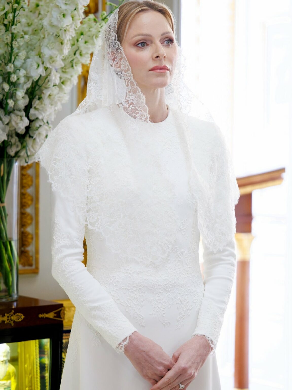 Princess Charlene Wears Pearls and Diamonds for Pope Leo XIV’s Visit to ...