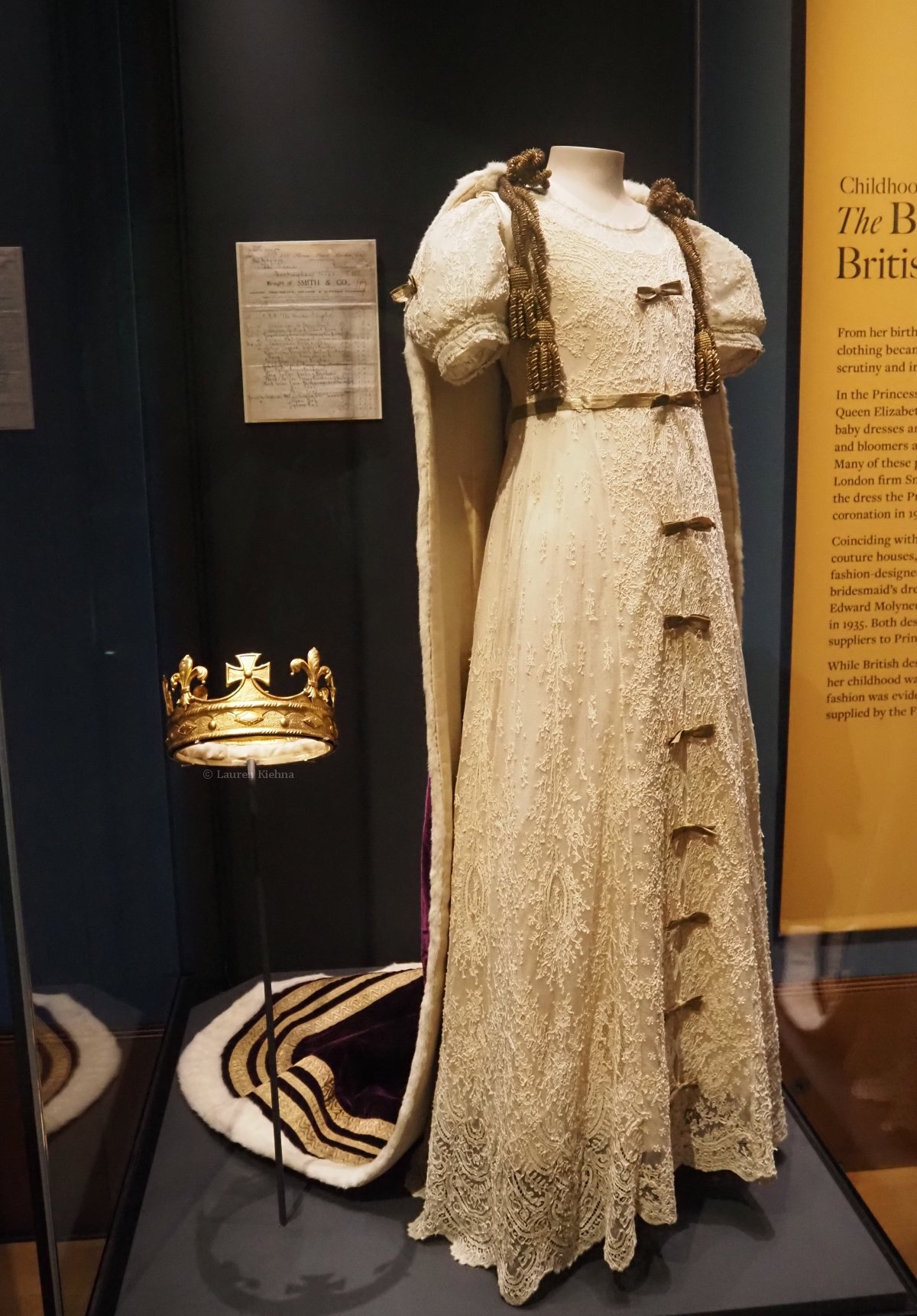 Views of Queen Elizabeth II: Her Life In Style at the King's Gallery, Buckingham Palace in London on April 9, 2026 (Photograph © Lauren Kiehna. All rights reserved.)