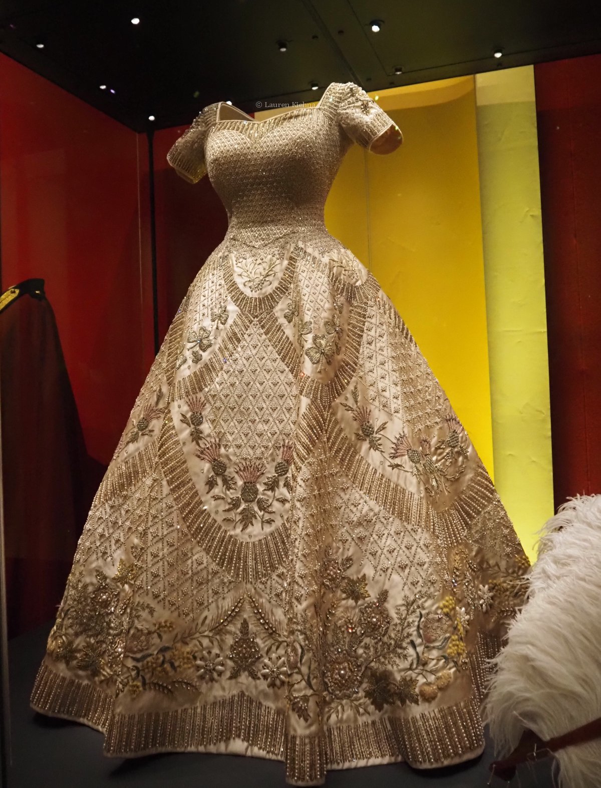 Views of Queen Elizabeth II: Her Life In Style at the King's Gallery, Buckingham Palace in London on April 9, 2026 (Photograph © Lauren Kiehna. All rights reserved.)