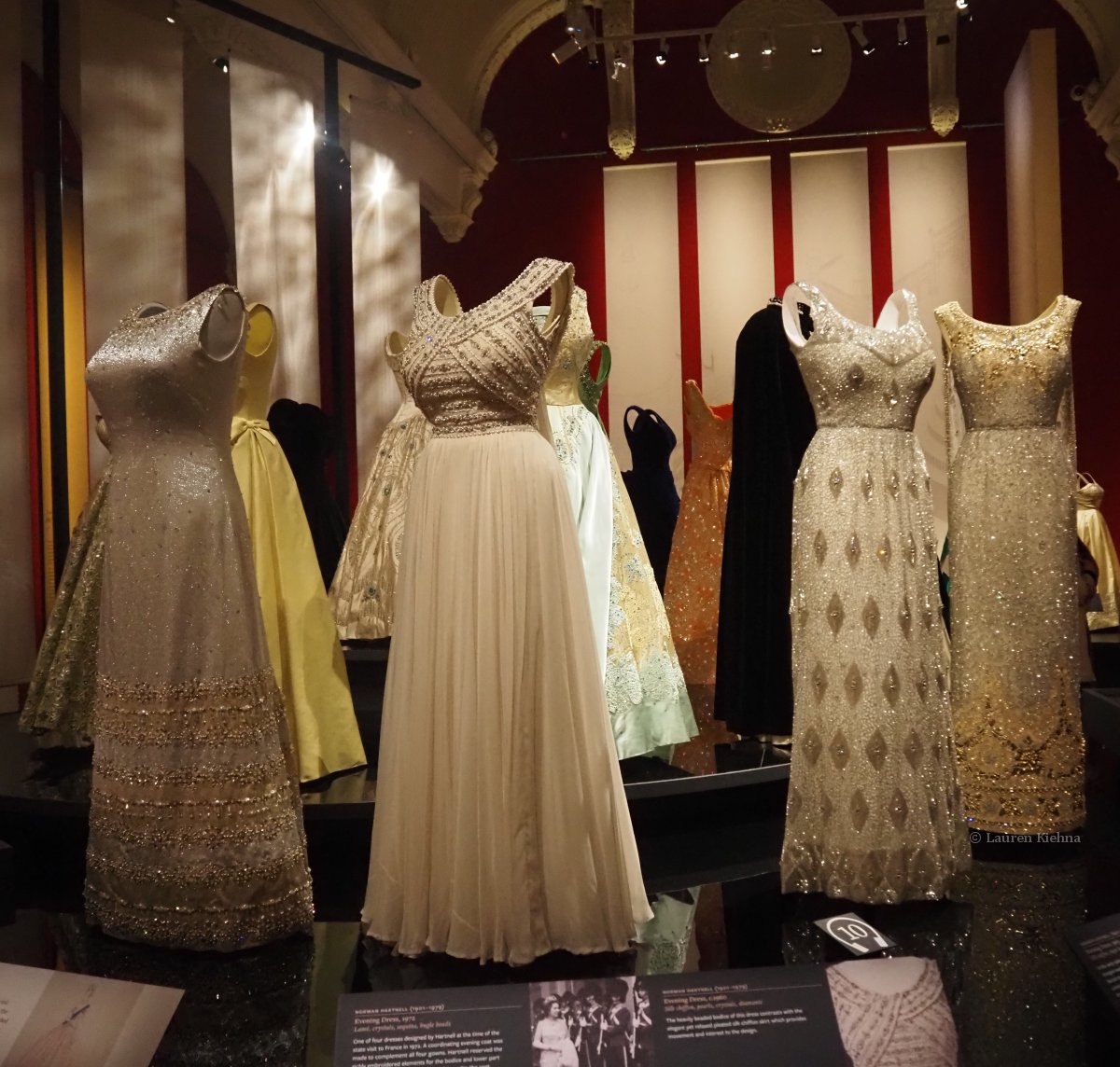 Views of Queen Elizabeth II: Her Life In Style at the King's Gallery, Buckingham Palace in London on April 9, 2026 (Photograph © Lauren Kiehna. All rights reserved.)