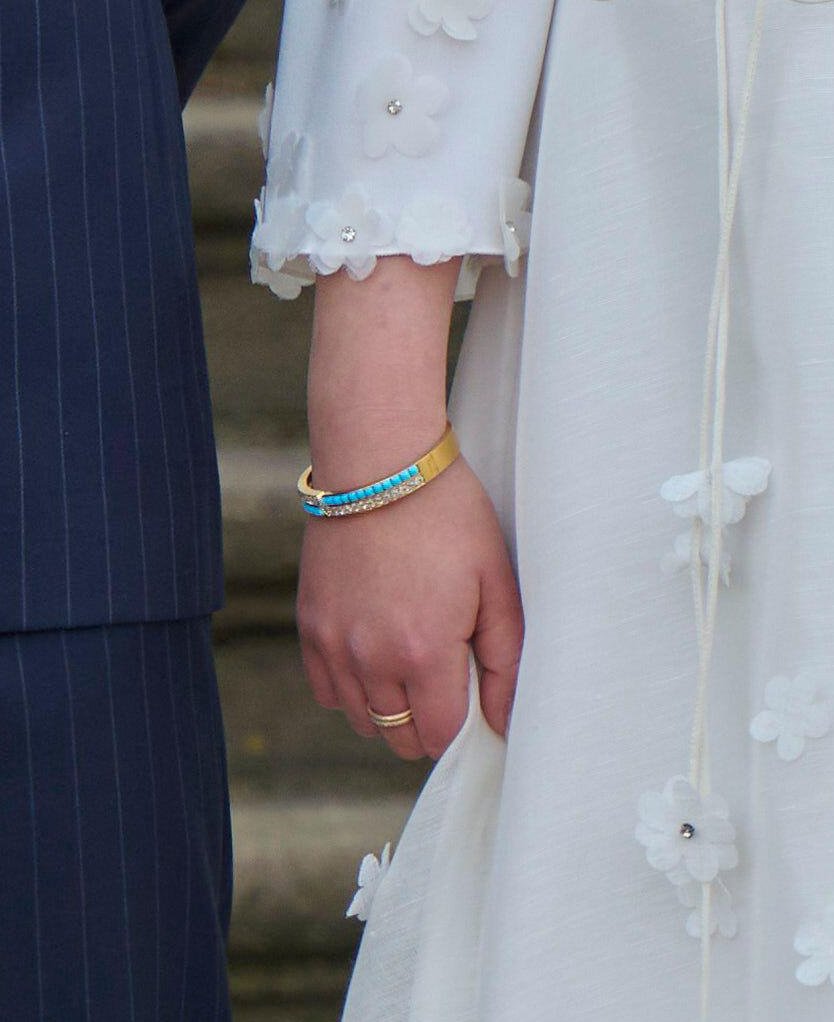 Prince Vincent and Princess Josephine of Denmark pose for photographs outside Fredensborg Palace after their confirmation on April 18, 2026 (Stefan Lindblom/TT News Agency/Alamy)
