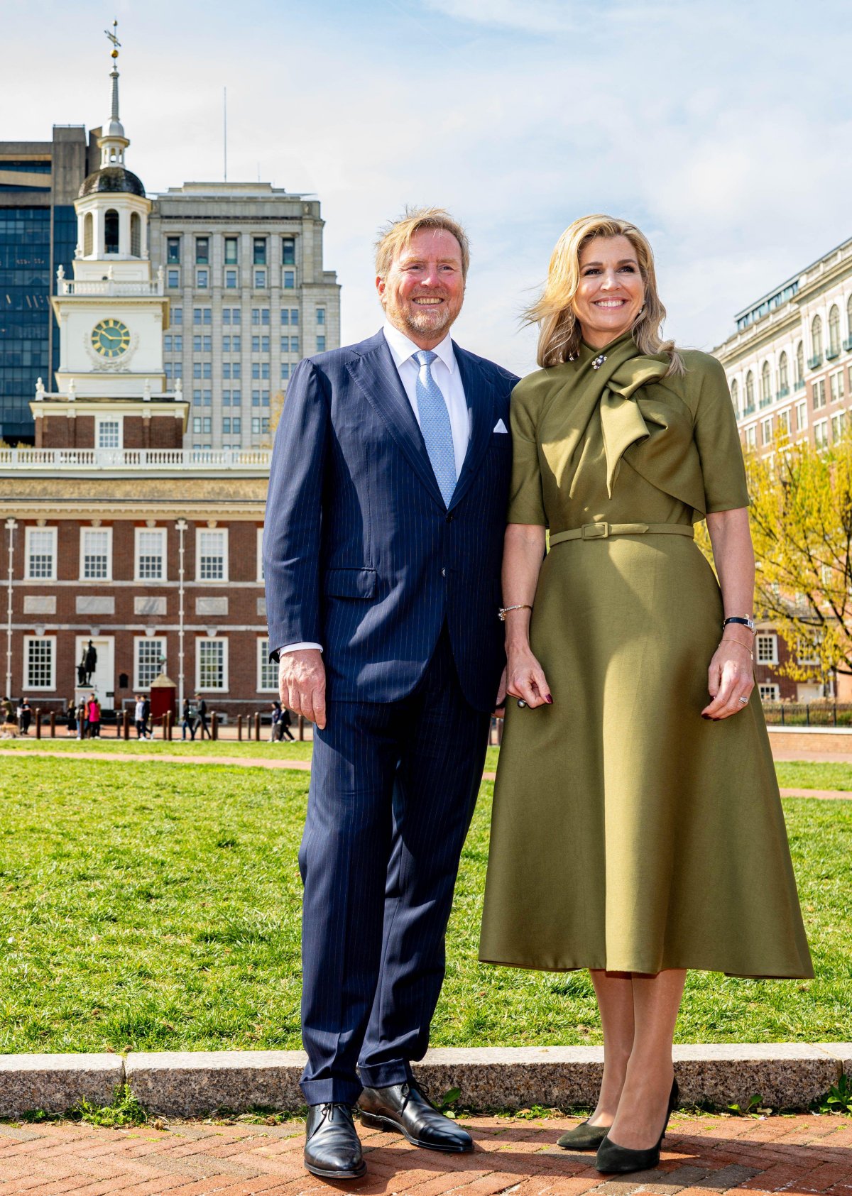 The King and Queen of the Netherlands visit Philadelphia on April 13, 2026 (Patrick van Emst/NLBeeld/Alamy)