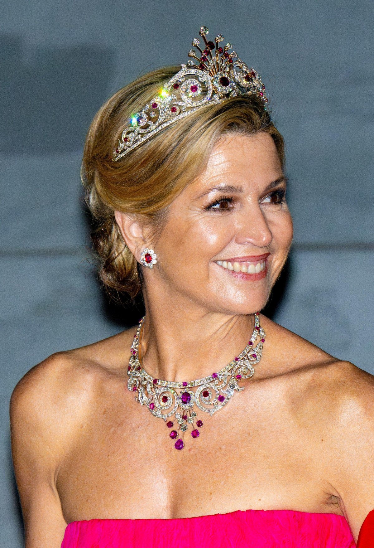 The King and Queen of the Netherlands host a dinner for members of the Diplomatic Corps at the Royal Palace in Amsterdam on April 23, 2026 (Patrick van Emst/NLBeeld/Alamy)