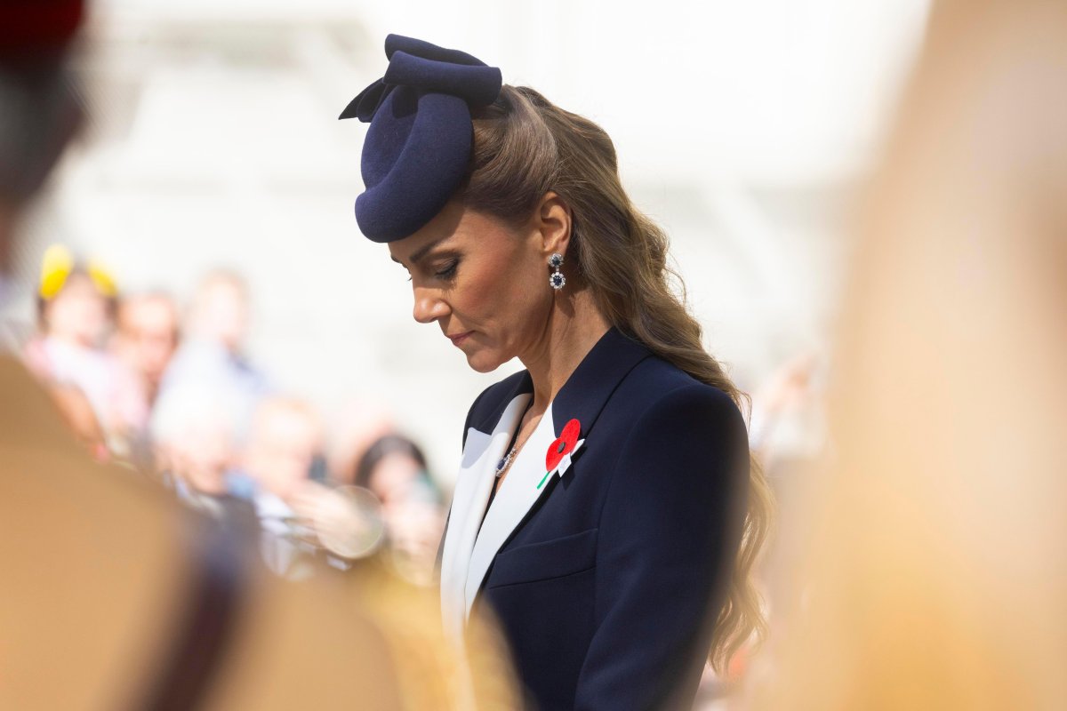 The Princess of Wales attends a wreath laying ceremony and parade commemorating Anzac Day at the Cenotaph in Whitehall on April 25, 2026 (David Parry/PA Images/Alamy)