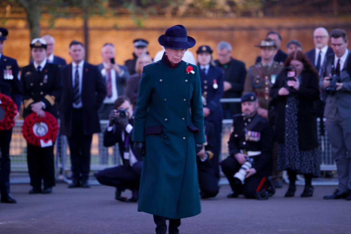 The Princess Royal attends a dawn service commemorating Anzac Day at the New Zealand Memorial at Hyde Park Corner on April 25, 2026 (David Parry/PA Images/Alamy)