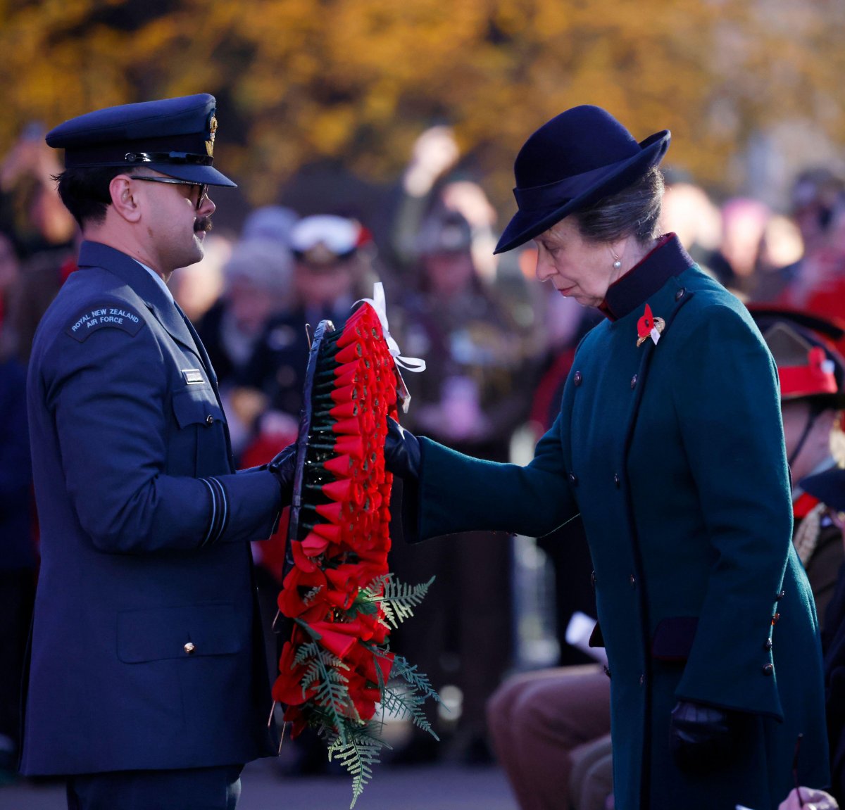 The Princess Royal attends a dawn service commemorating Anzac Day at the New Zealand Memorial at Hyde Park Corner on April 25, 2026 (David Parry/PA Images/Alamy)