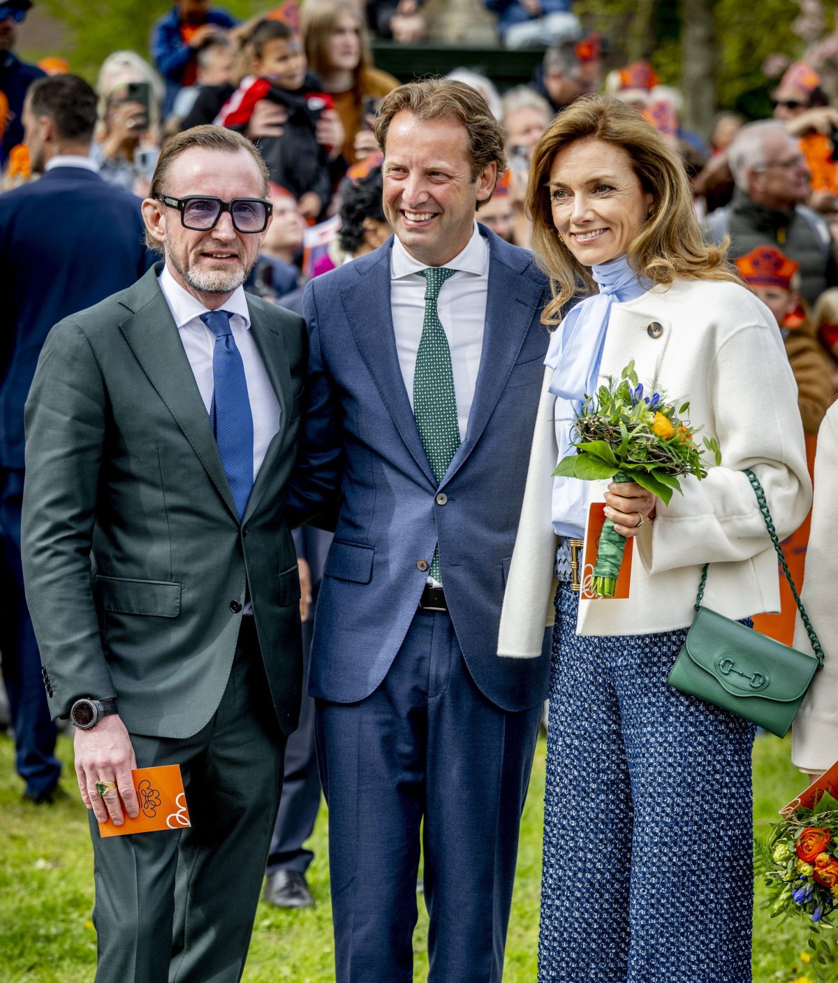 The King and Queen of the Netherlands are joined by their daughters and members of the extended Dutch royal family for King's Day celebrations in Dokkum on April 27, 2026 (ROBIN UTRECHT/ANP/Alamy)