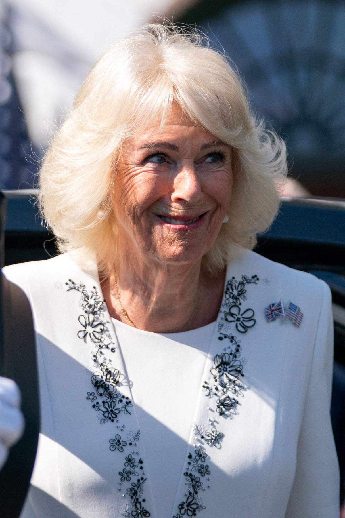 King Charles III and Queen Camilla arrive at the White House in Washington, D.C., on April 27, 2026 (Allison Robbert/Sipa USA/Alamy)