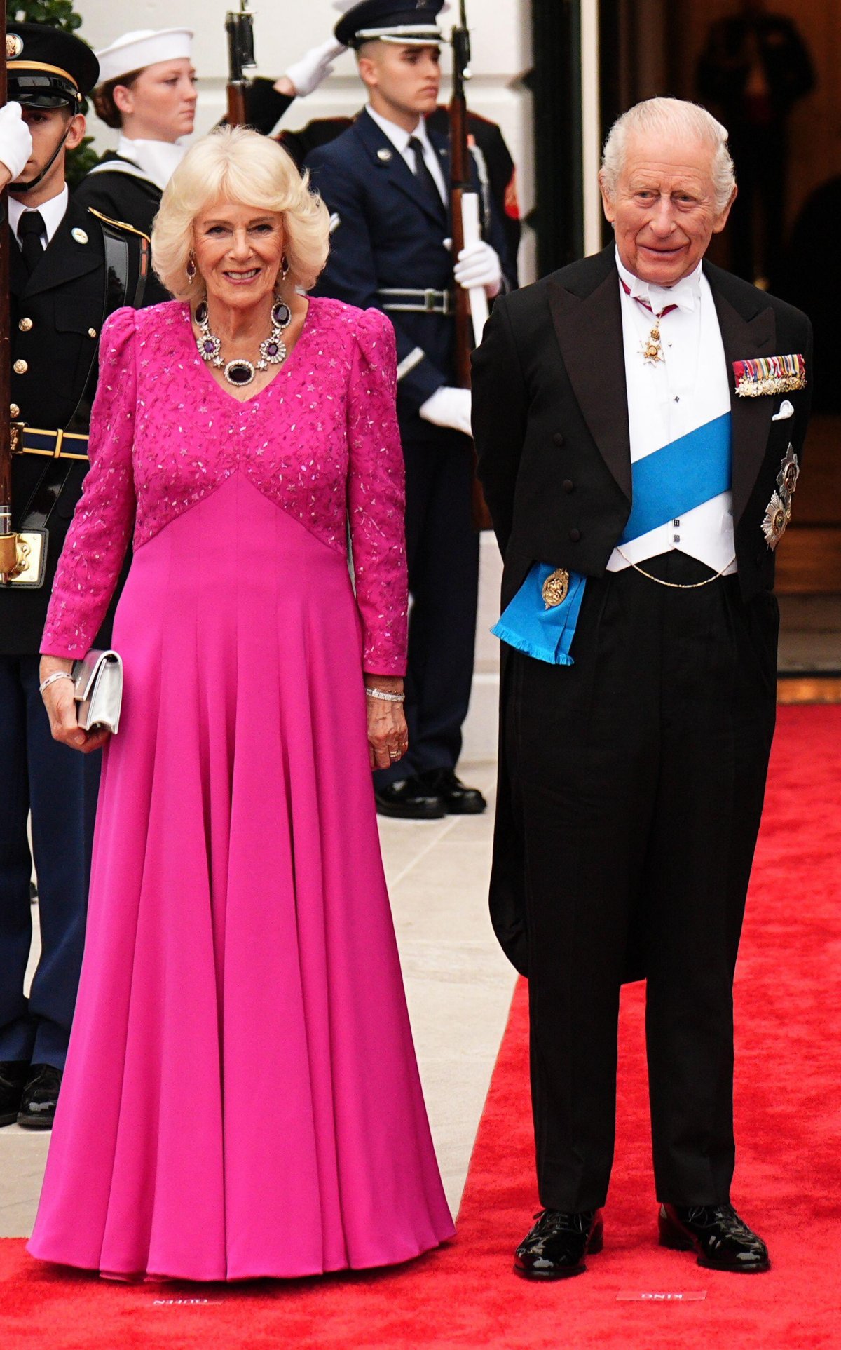 King Charles III and Queen Camilla attend a state banquet at the White House in Washington, D.C. on April 28, 2026 (Aaron Chown/PA Images/Alamy)