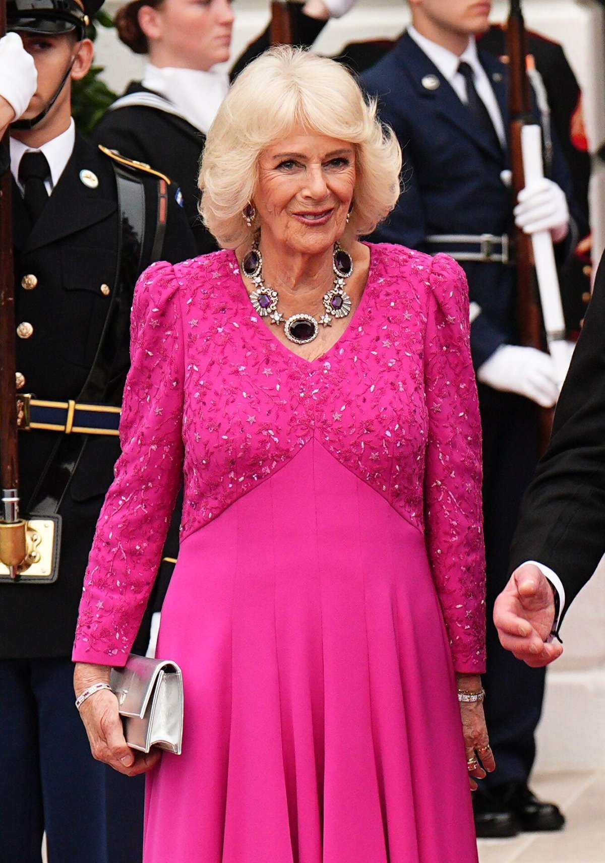 King Charles III and Queen Camilla attend a state banquet at the White House in Washington, D.C. on April 28, 2026 (Aaron Chown/PA Images/Alamy)