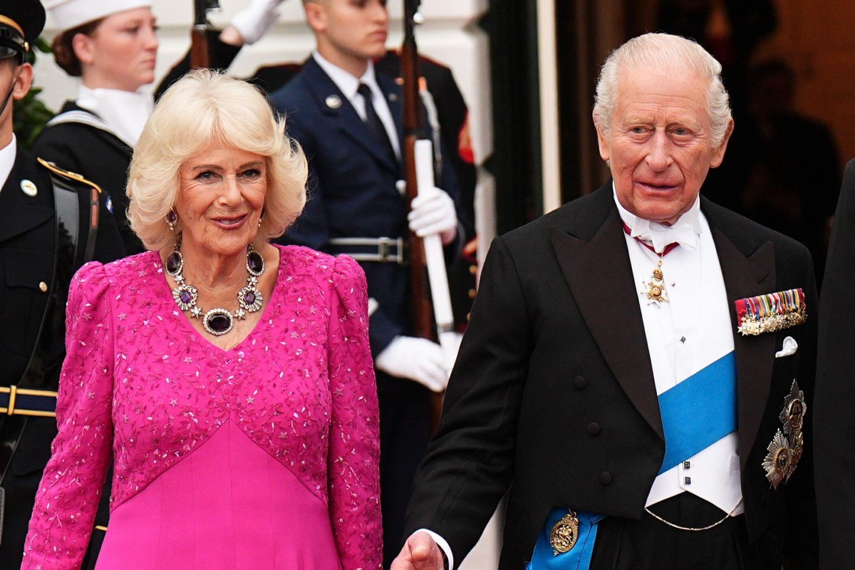King Charles III and Queen Camilla attend a state banquet at the White House in Washington, D.C. on April 28, 2026 (Aaron Chown/PA Images/Alamy)