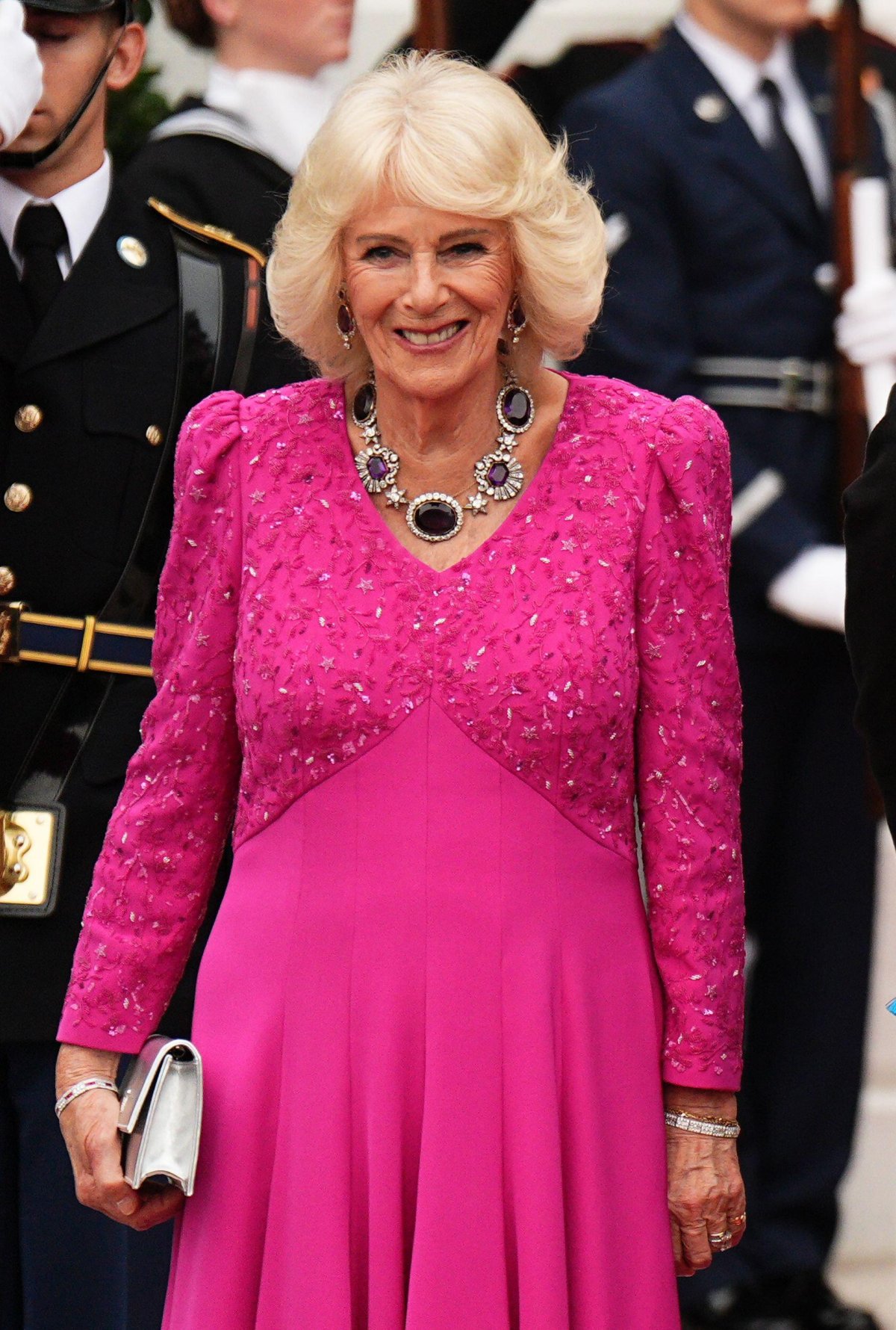 King Charles III and Queen Camilla attend a state banquet at the White House in Washington, D.C. on April 28, 2026 (Aaron Chown/PA Images/Alamy)