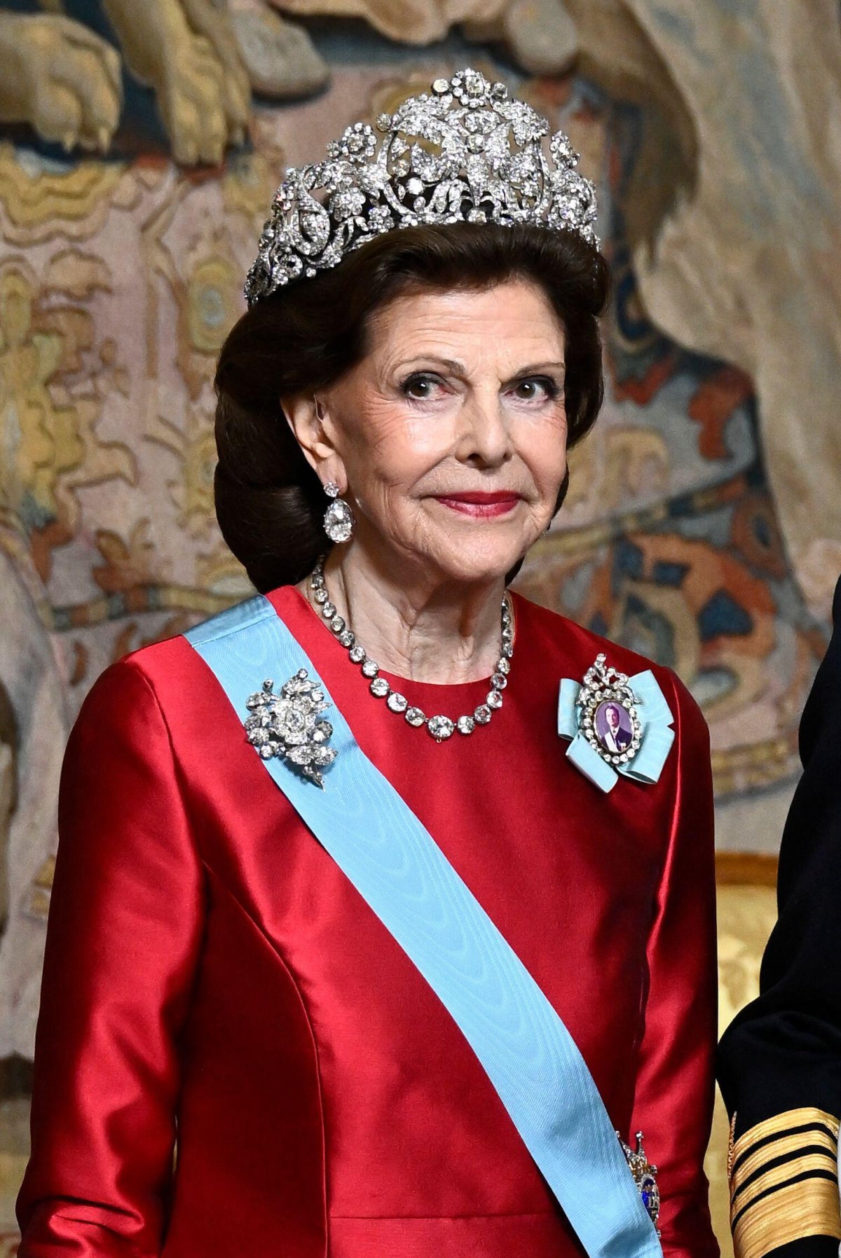 Royals attend a gala dinner celebrating the 80th birthday of the King of Sweden at the Royal Palace in Stockholm on April 30, 2026 (Pontus Lundahl/TT News Agency)