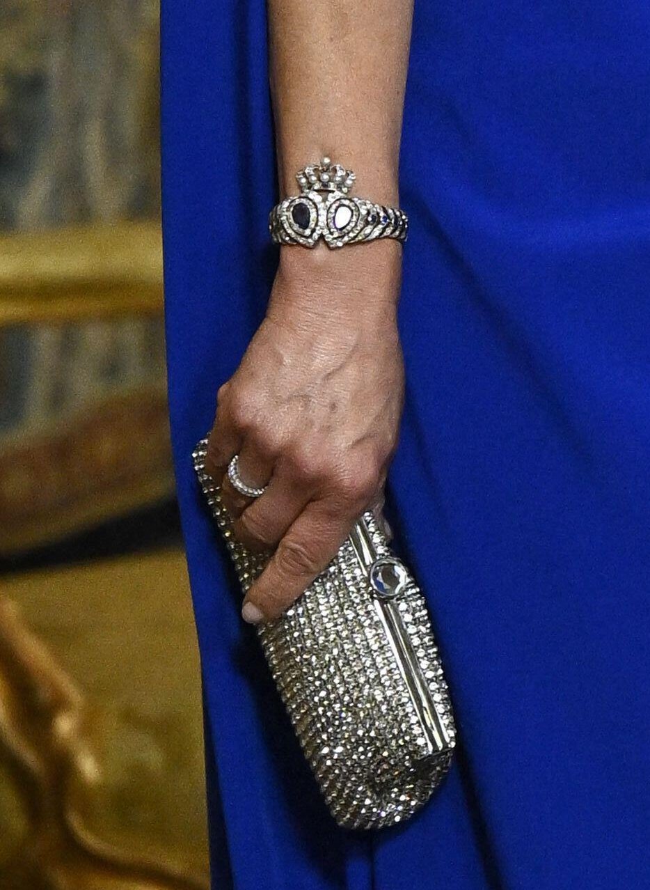 Royals attend a gala dinner celebrating the 80th birthday of the King of Sweden at the Royal Palace in Stockholm on April 30, 2026 (Pontus Lundahl/TT News Agency)
