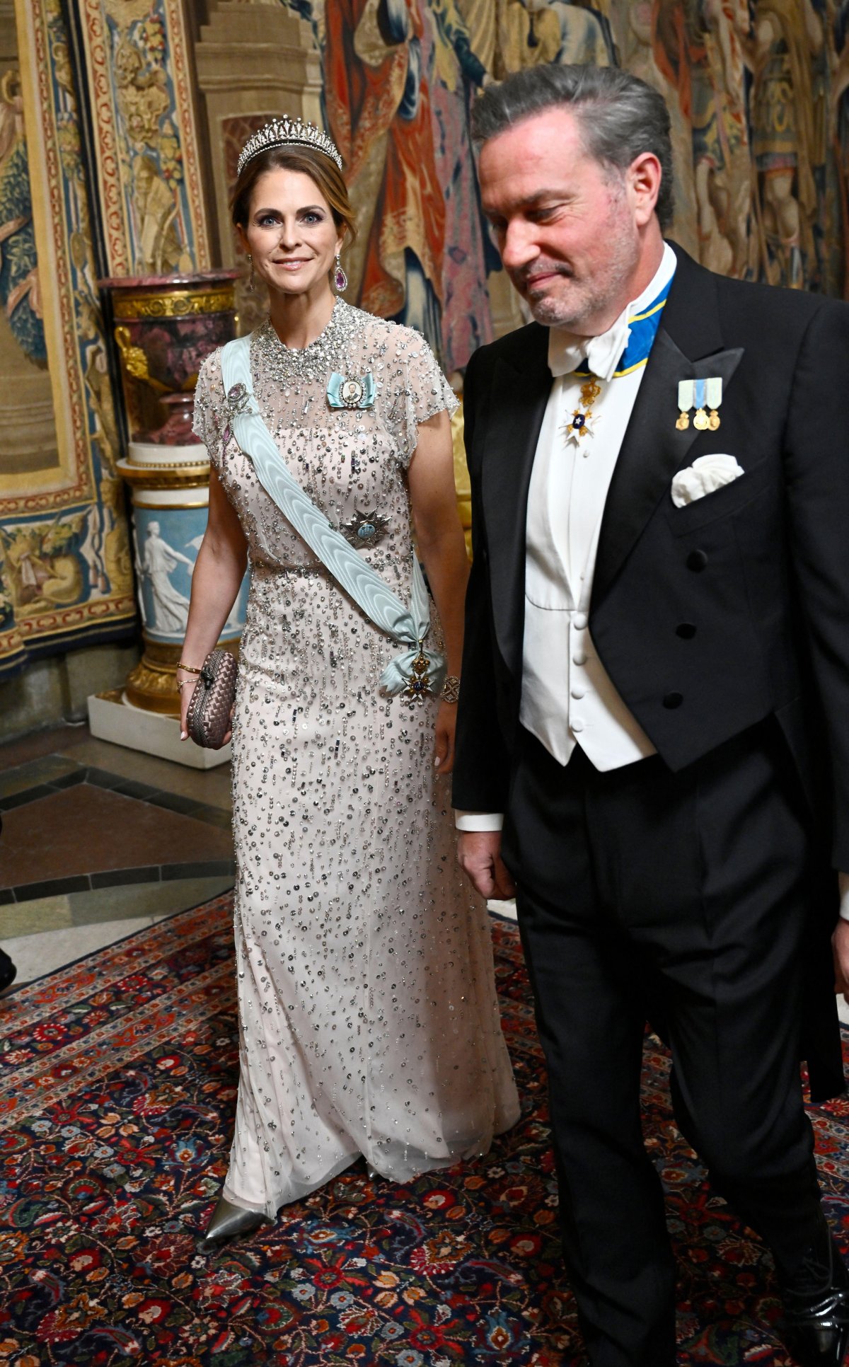 Royals attend a gala dinner celebrating the 80th birthday of the King of Sweden at the Royal Palace in Stockholm on April 30, 2026 (Pontus Lundahl/TT News Agency)