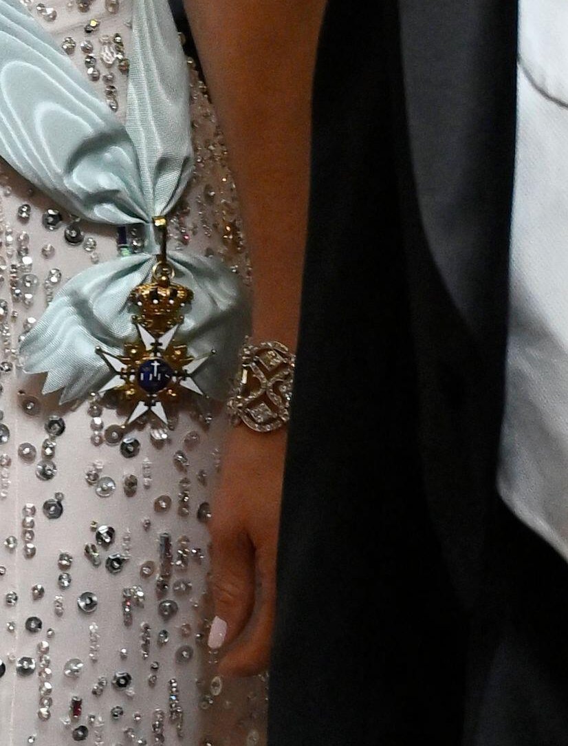 Royals attend a gala dinner celebrating the 80th birthday of the King of Sweden at the Royal Palace in Stockholm on April 30, 2026 (Pontus Lundahl/TT News Agency)