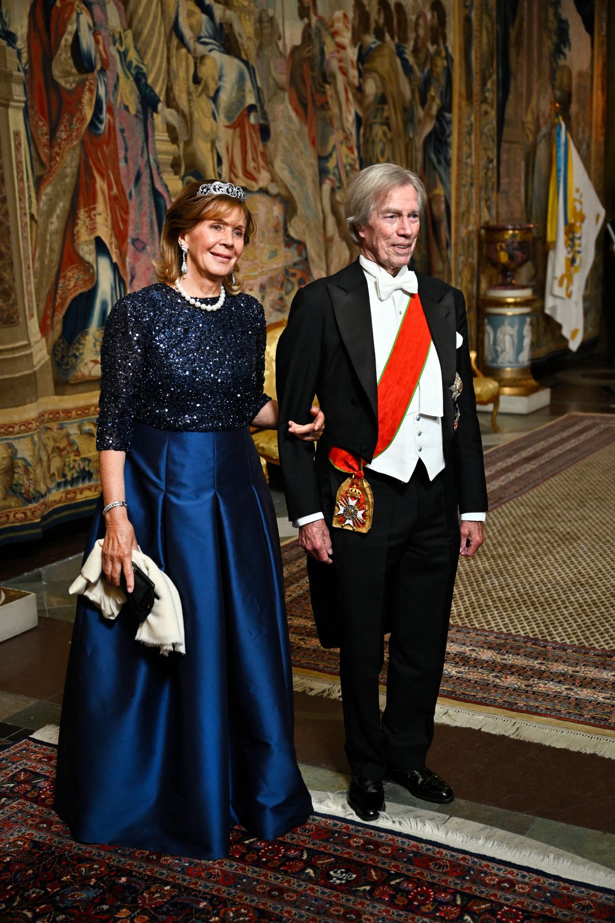 Royals attend a gala dinner celebrating the 80th birthday of the King of Sweden at the Royal Palace in Stockholm on April 30, 2026 (Pontus Lundahl/TT News Agency)