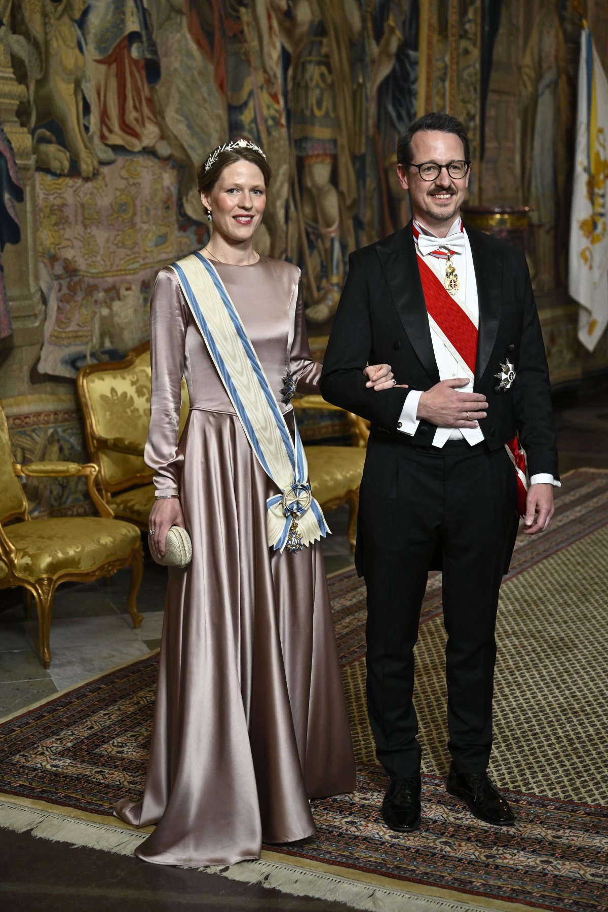 Royals attend a gala dinner celebrating the 80th birthday of the King of Sweden at the Royal Palace in Stockholm on April 30, 2026 (Pontus Lundahl/TT News Agency)
