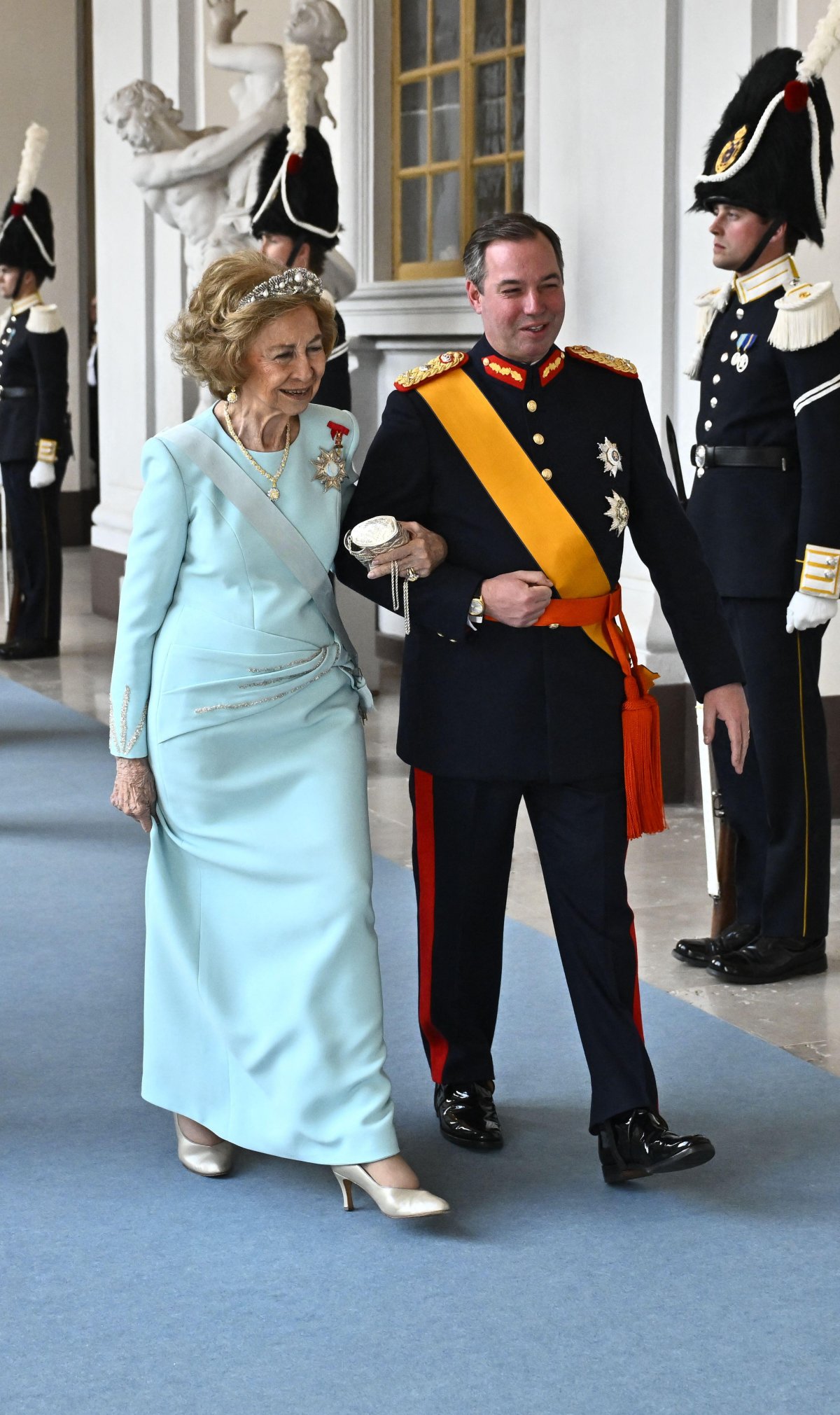 Royals attend a gala dinner celebrating the 80th birthday of the King of Sweden at the Royal Palace in Stockholm on April 30, 2026 (Pontus Lundahl/TT News Agency)