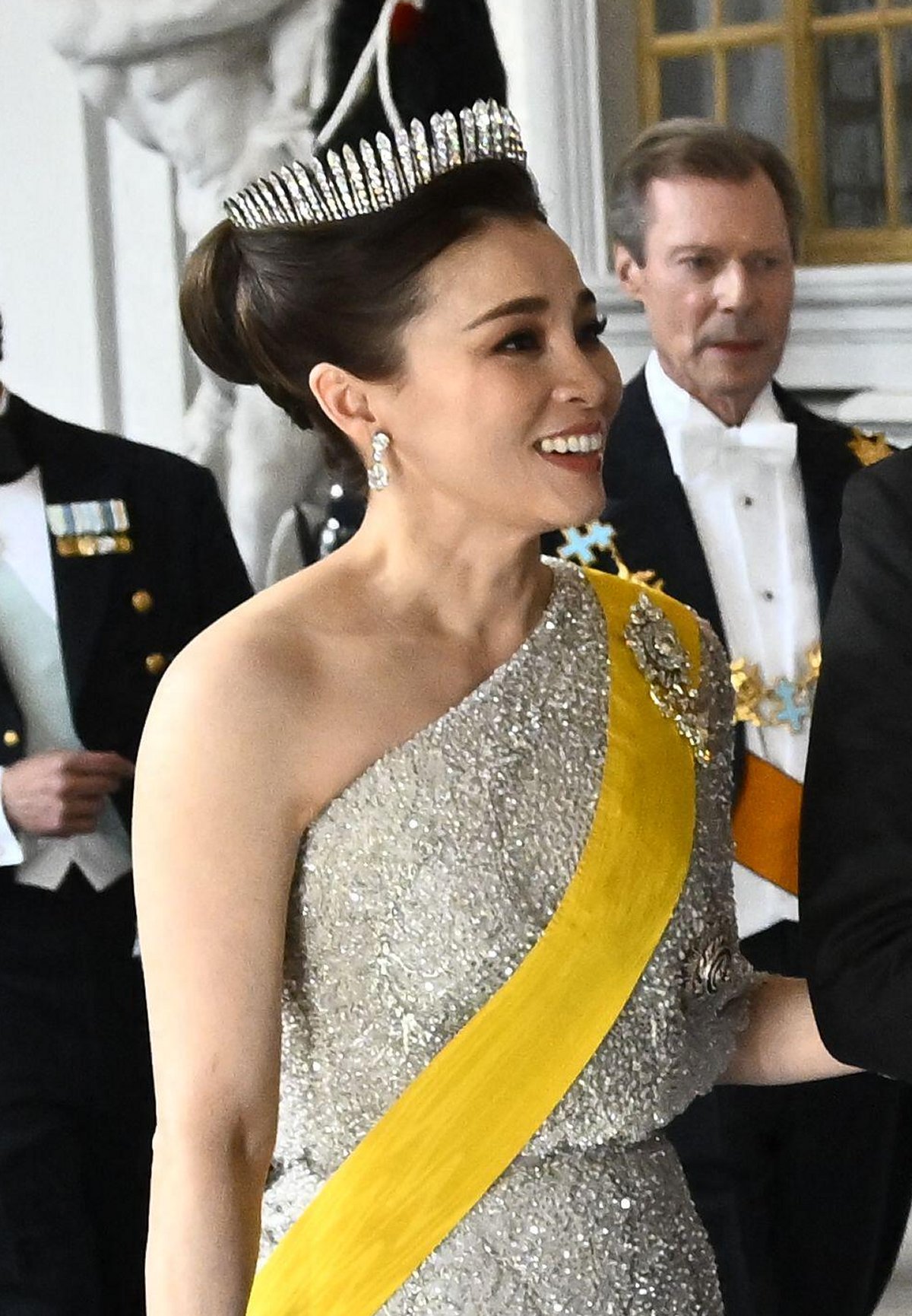Royals attend a gala dinner celebrating the 80th birthday of the King of Sweden at the Royal Palace in Stockholm on April 30, 2026 (Pontus Lundahl/TT News Agency)