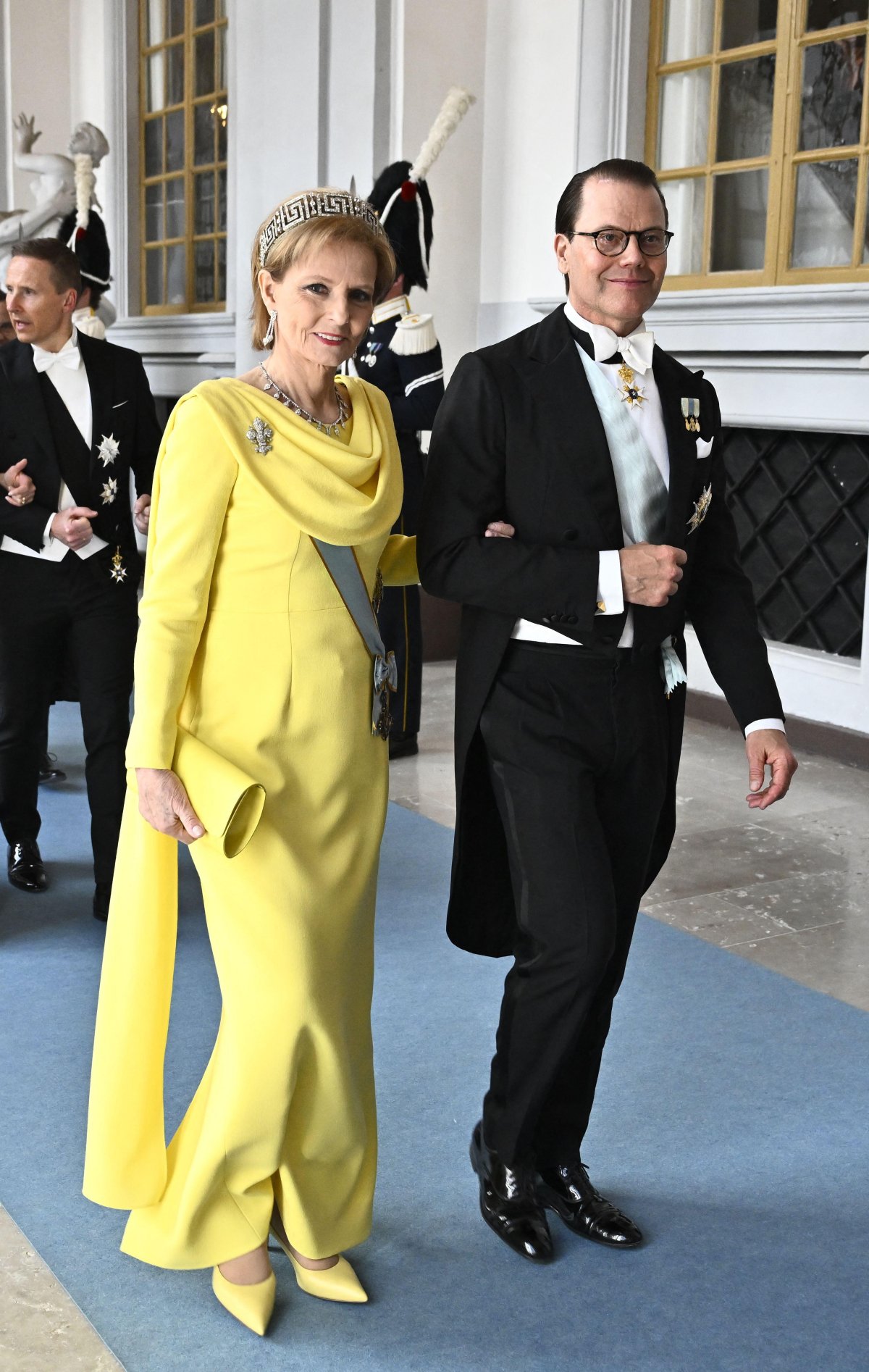 Royals attend a gala dinner celebrating the 80th birthday of the King of Sweden at the Royal Palace in Stockholm on April 30, 2026 (Pontus Lundahl/TT News Agency)