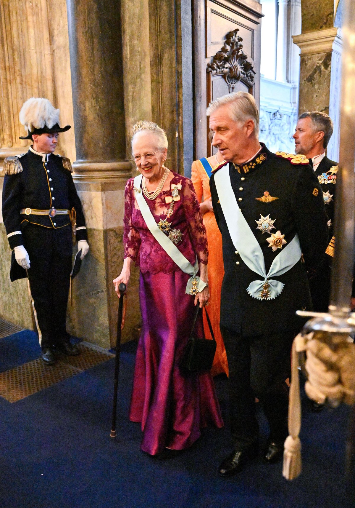 Royals attend a gala dinner celebrating the 80th birthday of the King of Sweden at the Royal Palace in Stockholm on April 30, 2026 (Henrik Montgomery/TT News Agency)