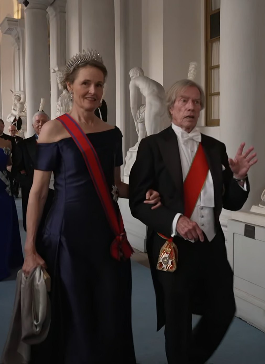 Royals attend a gala dinner celebrating the 80th birthday of the King of Sweden at the Royal Palace in Stockholm on April 30, 2026 (SVT)