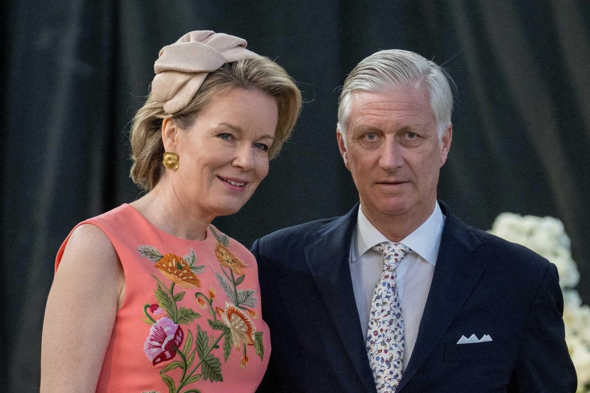 The King and Queen of the Belgians visit the Floraliën flower festival in Ghent on April 30, 2026 (JONAS ROOSENS/Belga News Agency/Alamy)