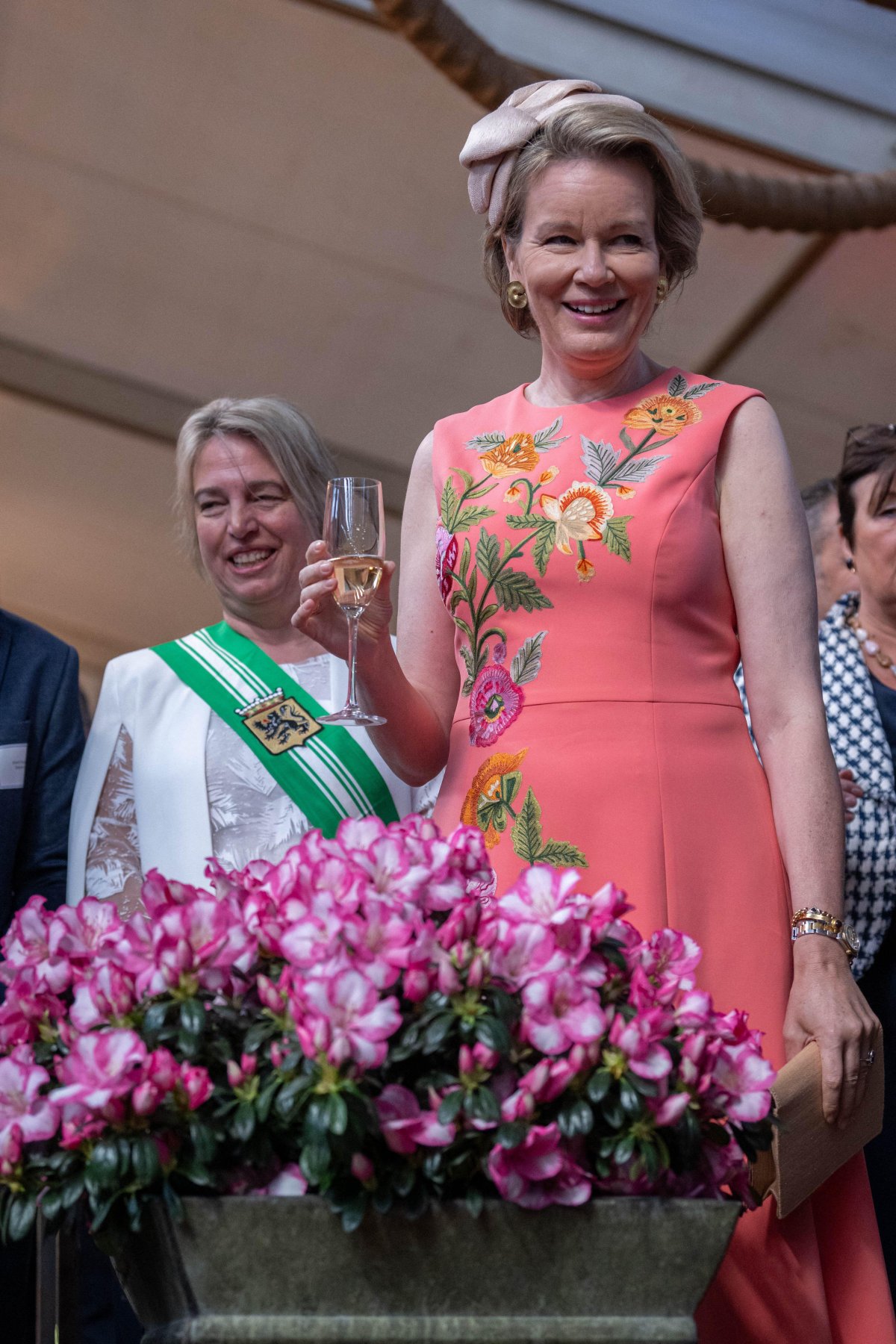 The King and Queen of the Belgians visit the Floraliën flower festival in Ghent on April 30, 2026 (JONAS ROOSENS/Belga News Agency/Alamy)