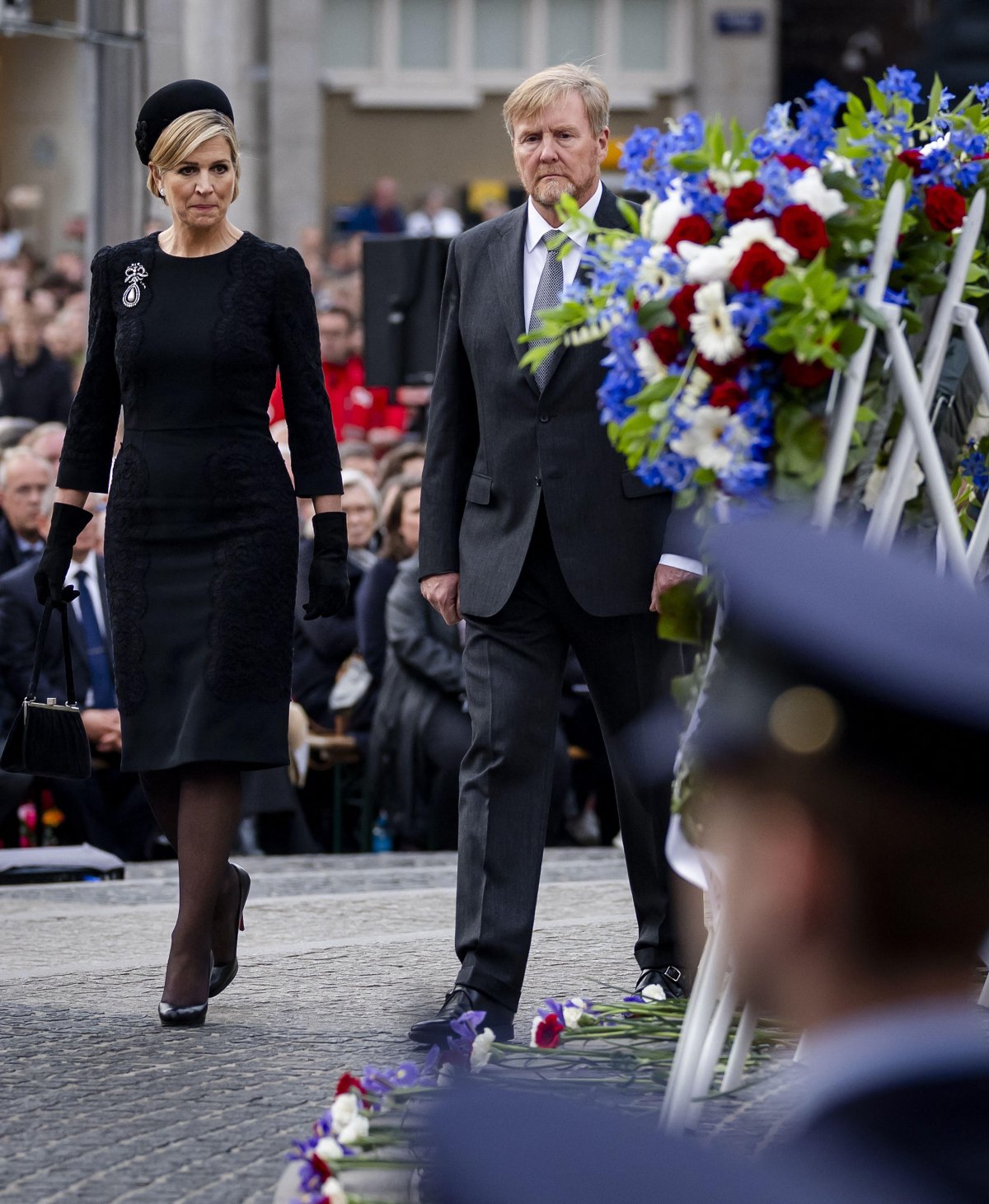 The King and Queen of the Netherlands attend Dodenherdenking commemorations in Amsterdam on May 4, 2026 (REMKO DE WAAL/ANP/Alamy)