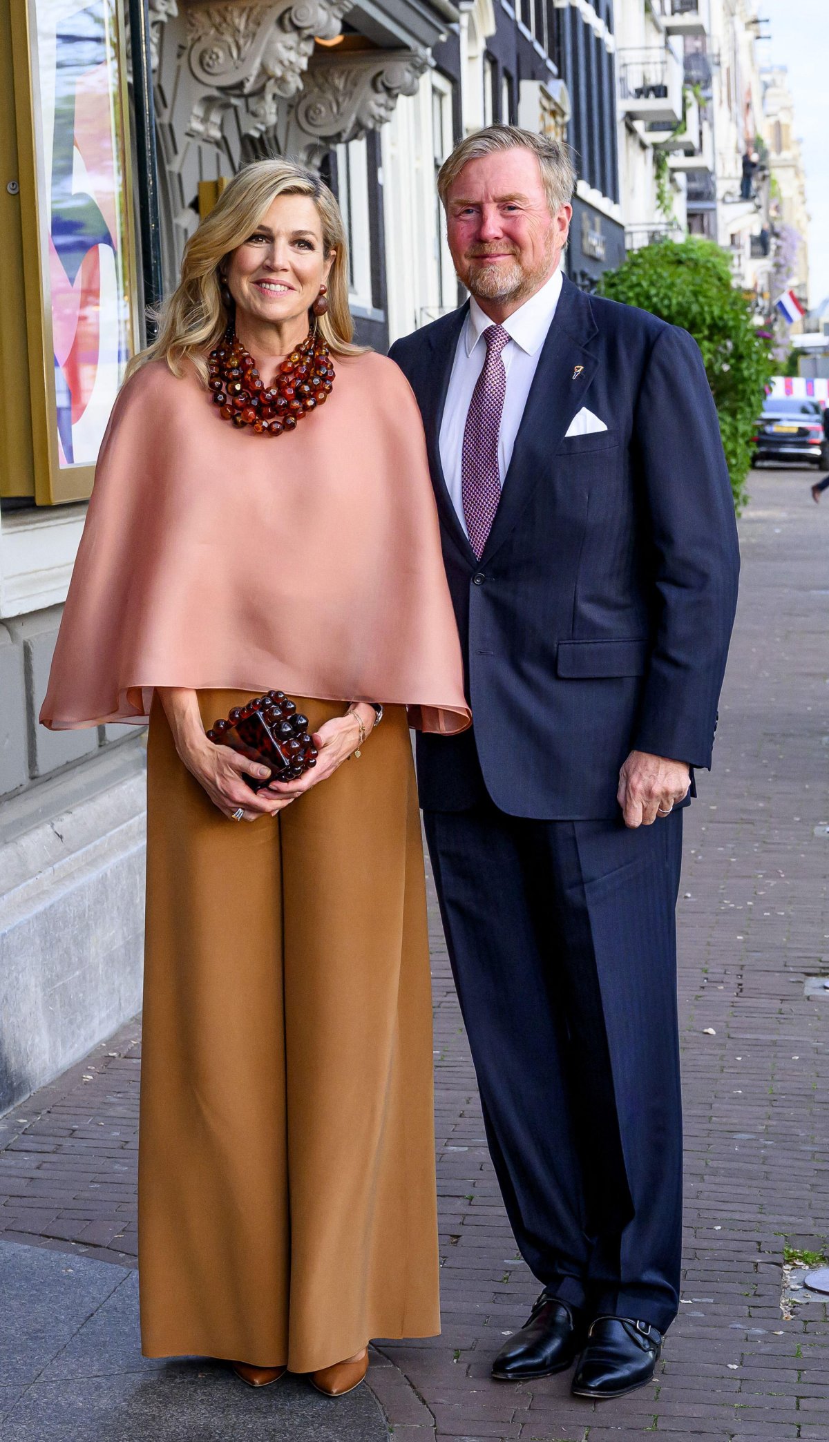 The King and Queen of the Netherlands arrive for the National Liberation Celebration concert in Amsterdam on May 5, 2026 (Patrick van Emst/NLBeeld/Alamy)