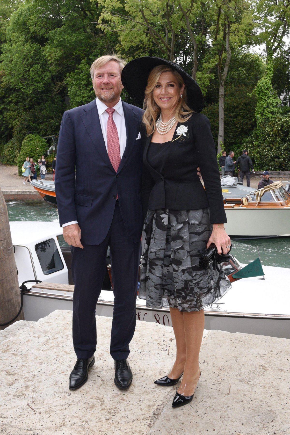 The King and Queen of the Netherlands attend La Biennale di Venezia on May 6, 2026 (IPA/Alamy)