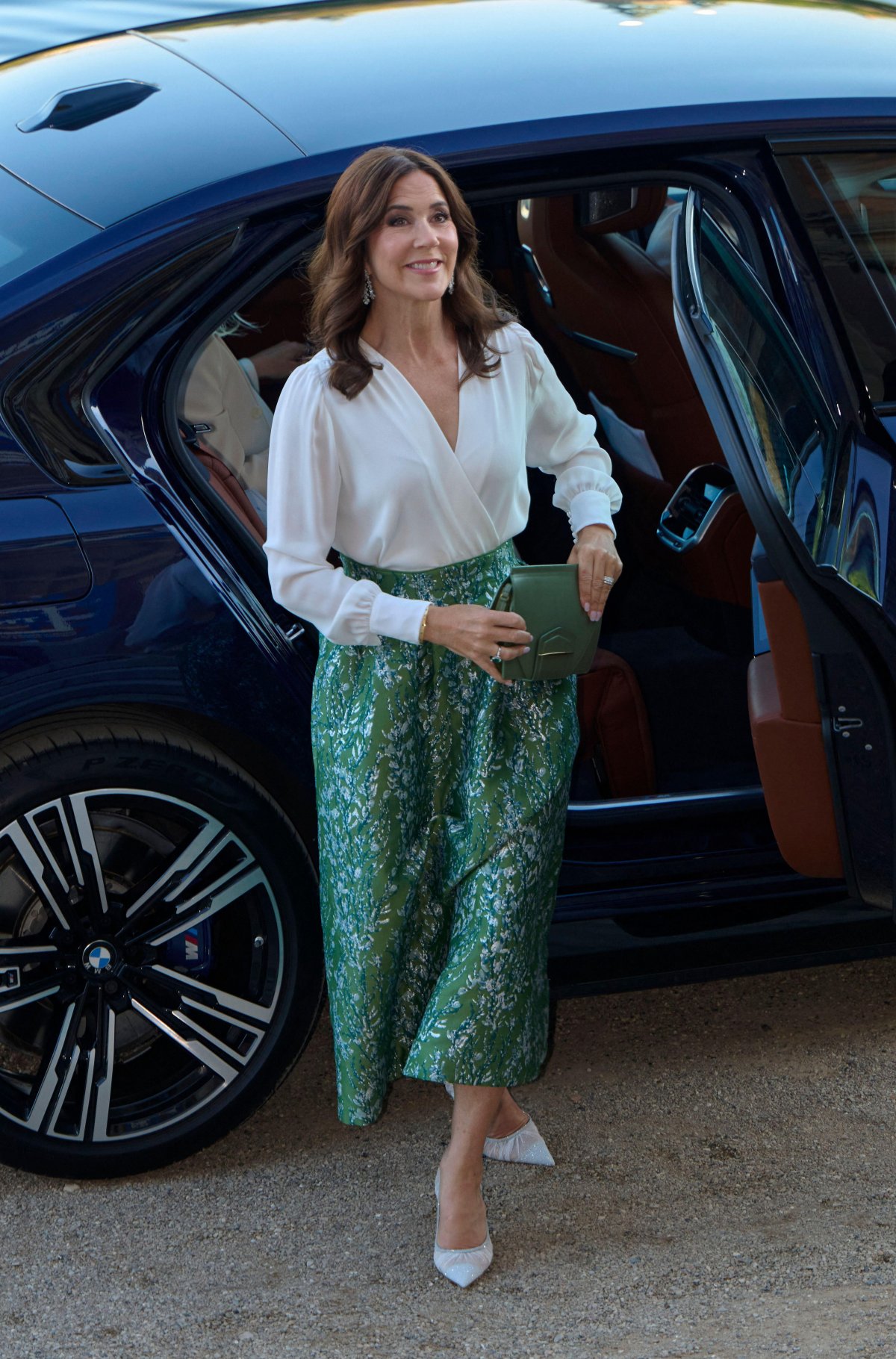 The Queen of Denmark attends the Global Fashion Summit dinner at the National Gallery of Denmark in Copenhagen on May 7, 2026 (Stefan Lindblom/TT News Agency/Alamy)