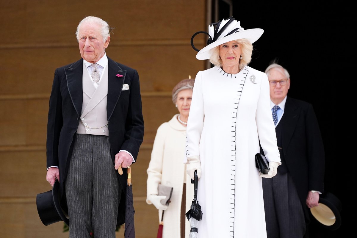 Members of the British royal family attend a garden party at Buckingham Palace on May 12, 2026 (Aaron Chown/PA Images/Alamy)