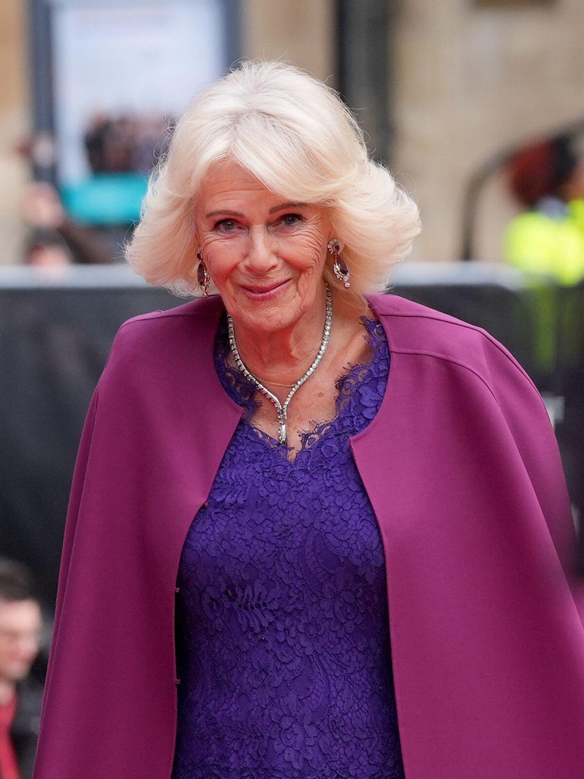 King Charles III and Queen Camilla attend the 50th anniversary celebration for the King's Trust at the Royal Albert Hall in London on May 9, 2026 (Aaron Chown/PA Images/Alamy)