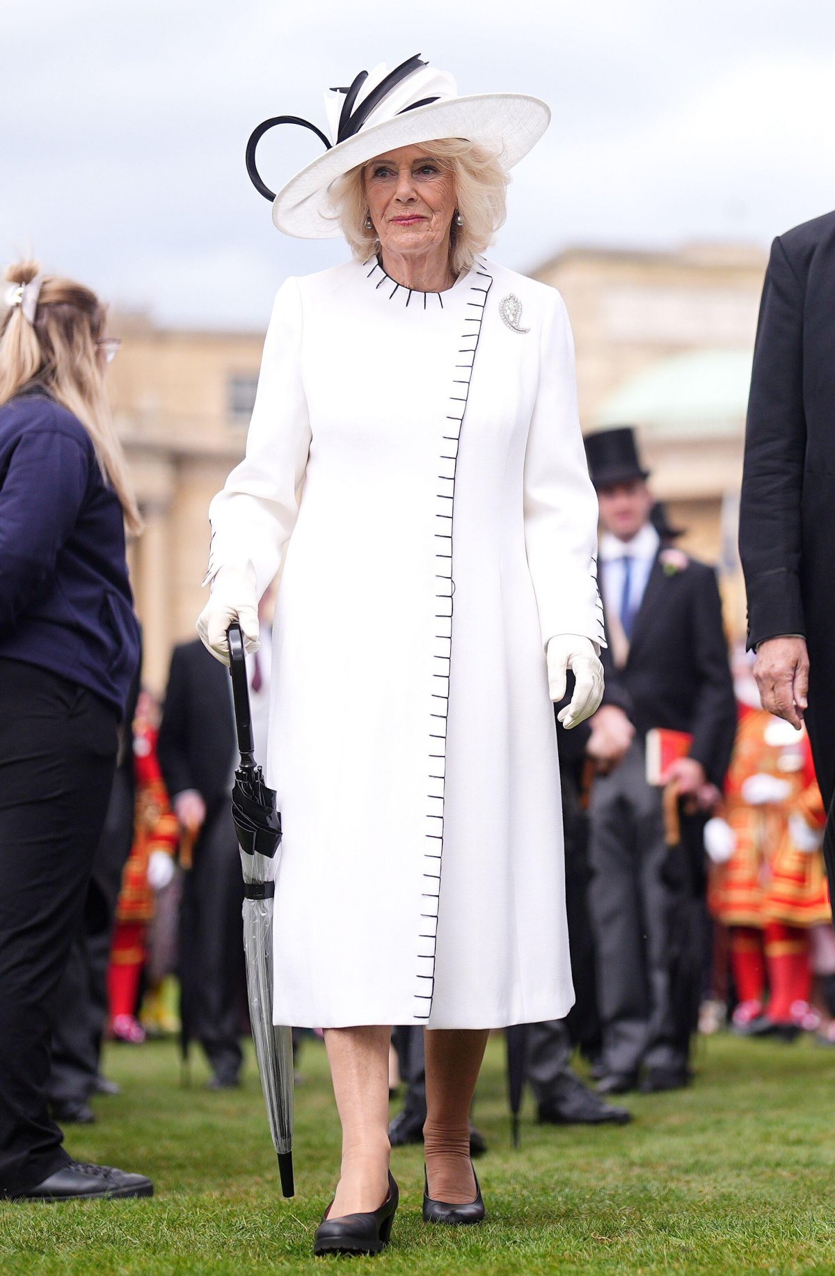 Members of the British royal family attend a garden party at Buckingham Palace on May 12, 2026 (Aaron Chown/PA Images/Alamy)