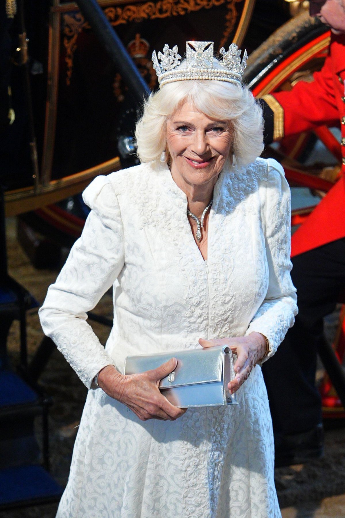 King Charles III and Queen Camilla attend the State Opening of Parliament on May 13, 2026 (Aaron Chown/PA Images/Alamy)