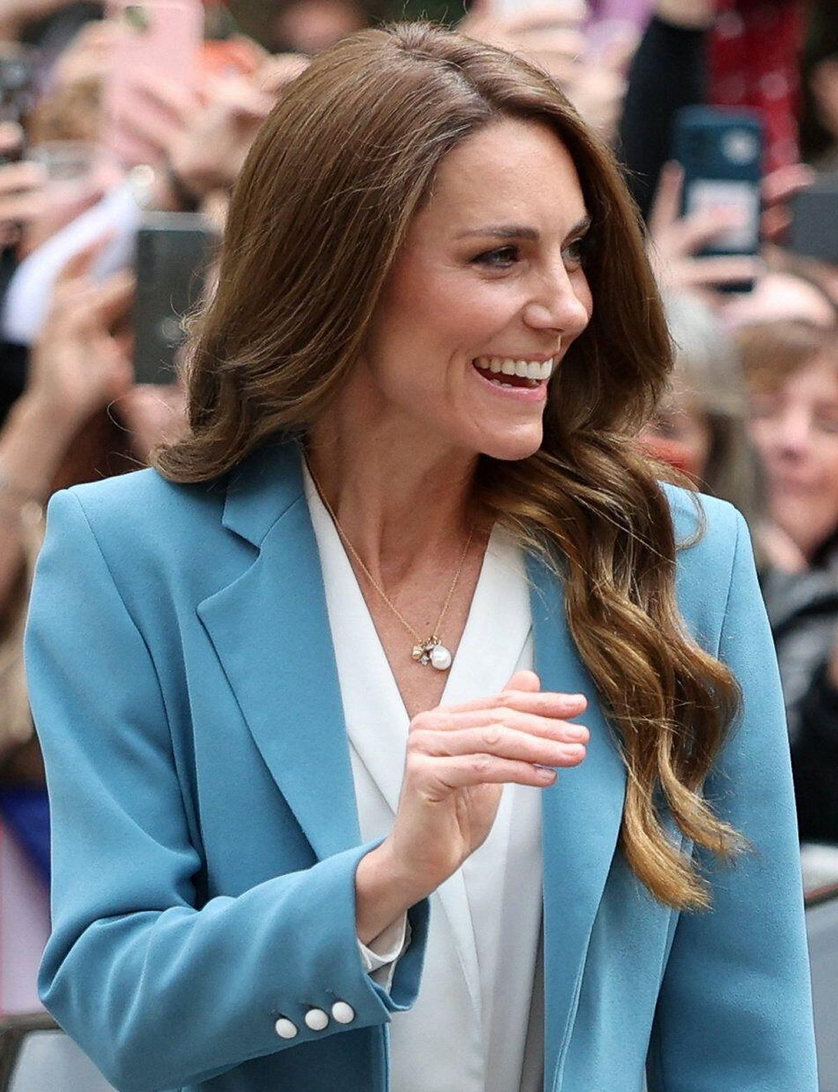 The Princess of Wales visits Reggio Emilia to learn about the area's famed educational approach as part of her work with the Royal Foundation Centre for Early Childhood on May 13, 2026 (Phil Noble/PA Images/Alamy)