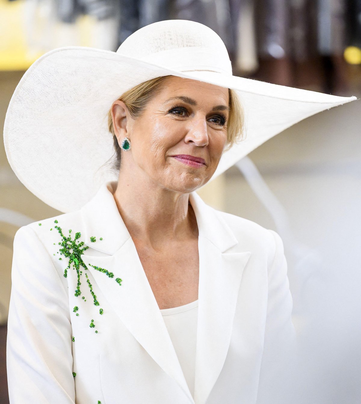 The Queen of the Netherlands opens the State of Fashion Biennial in Arnhem on May 13, 2026 (Patrick van Emst/NLBeeld/Alamy)