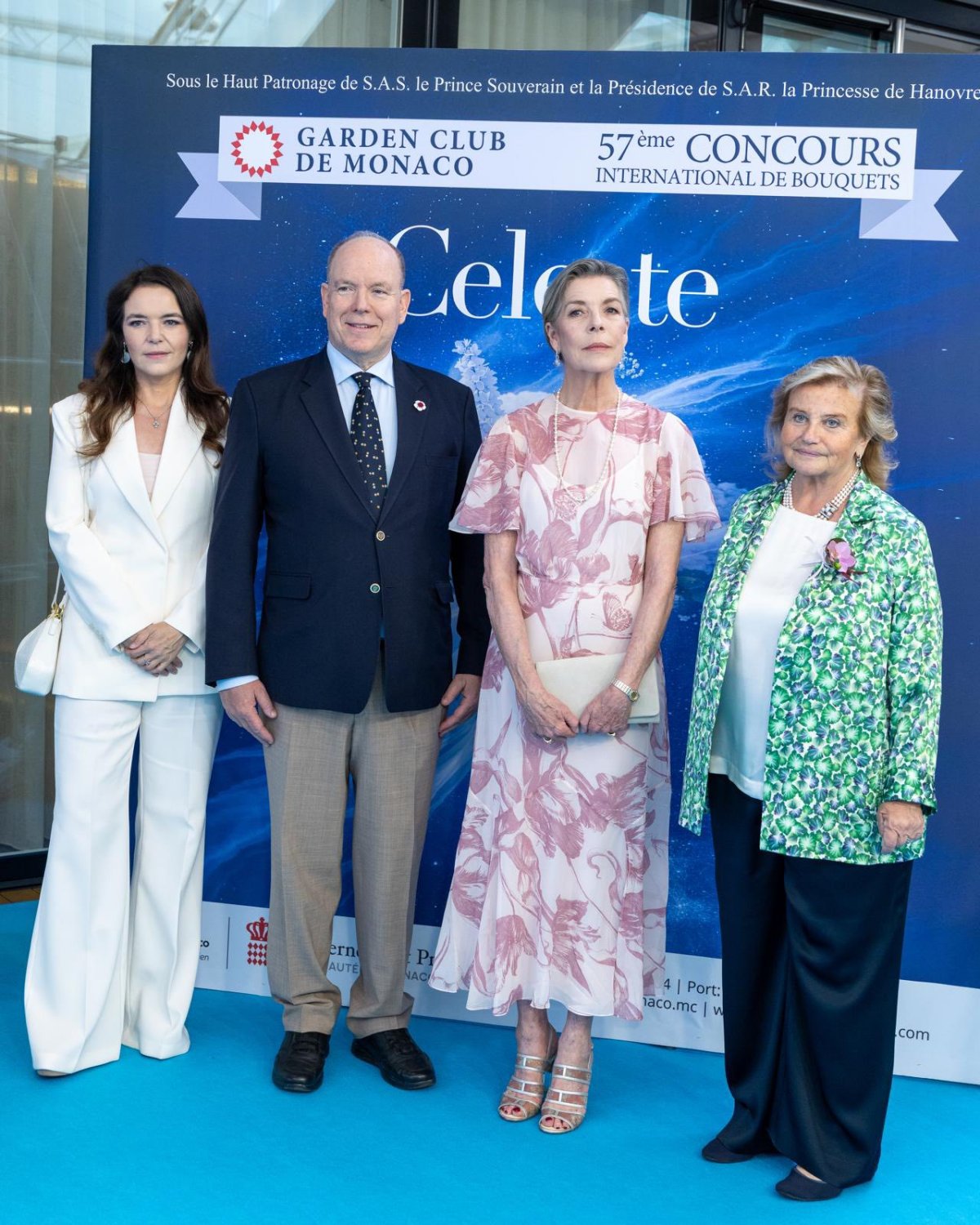 The Prince of Monaco and the Princess of Hanover attend the International Bouquet Competition at the Yacht Club of Monaco on May 9, 2026 (Frédéric Nebinger/Palais Princier de Monaco)