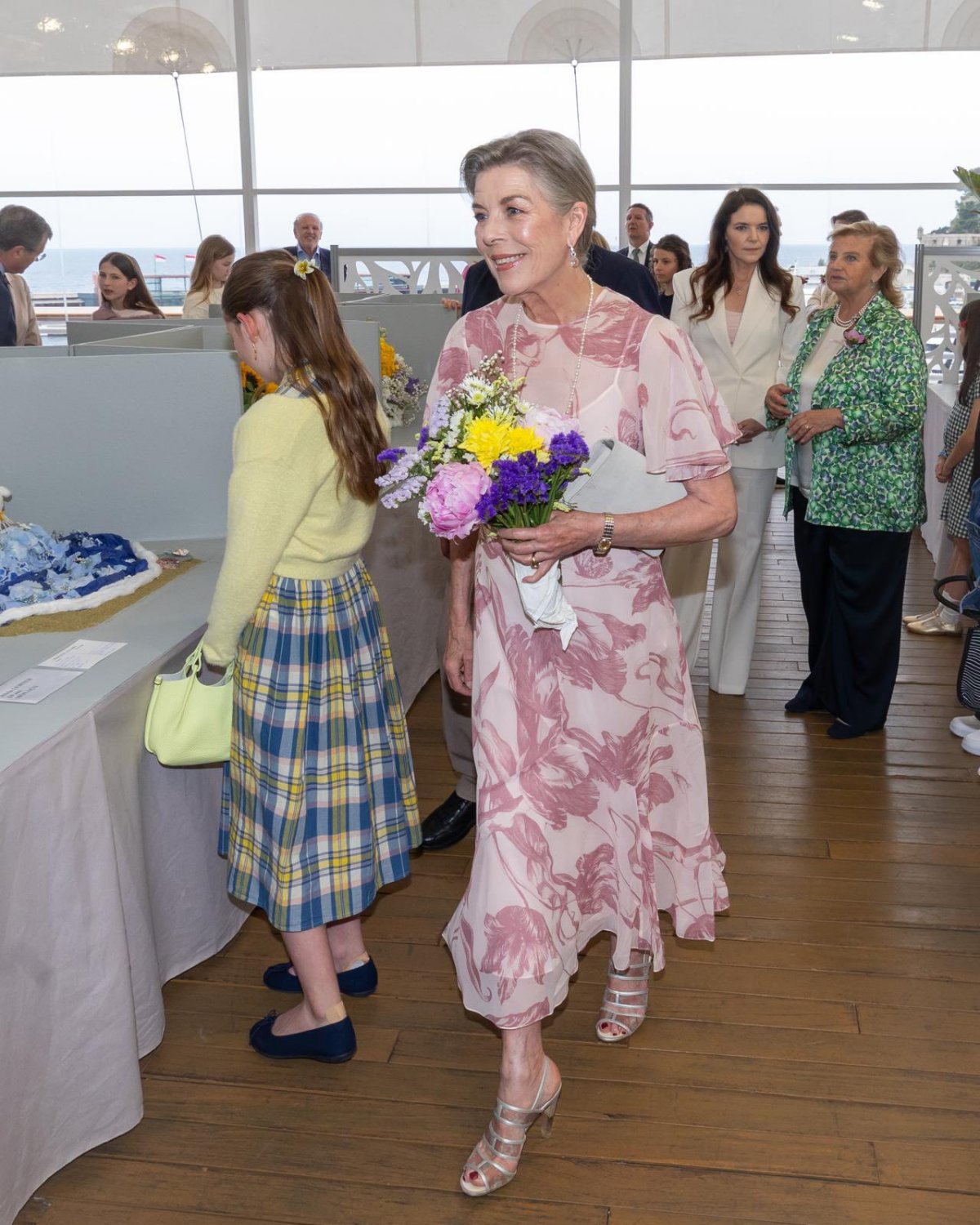 The Prince of Monaco and the Princess of Hanover attend the International Bouquet Competition at the Yacht Club of Monaco on May 9, 2026 (Frédéric Nebinger/Palais Princier de Monaco)