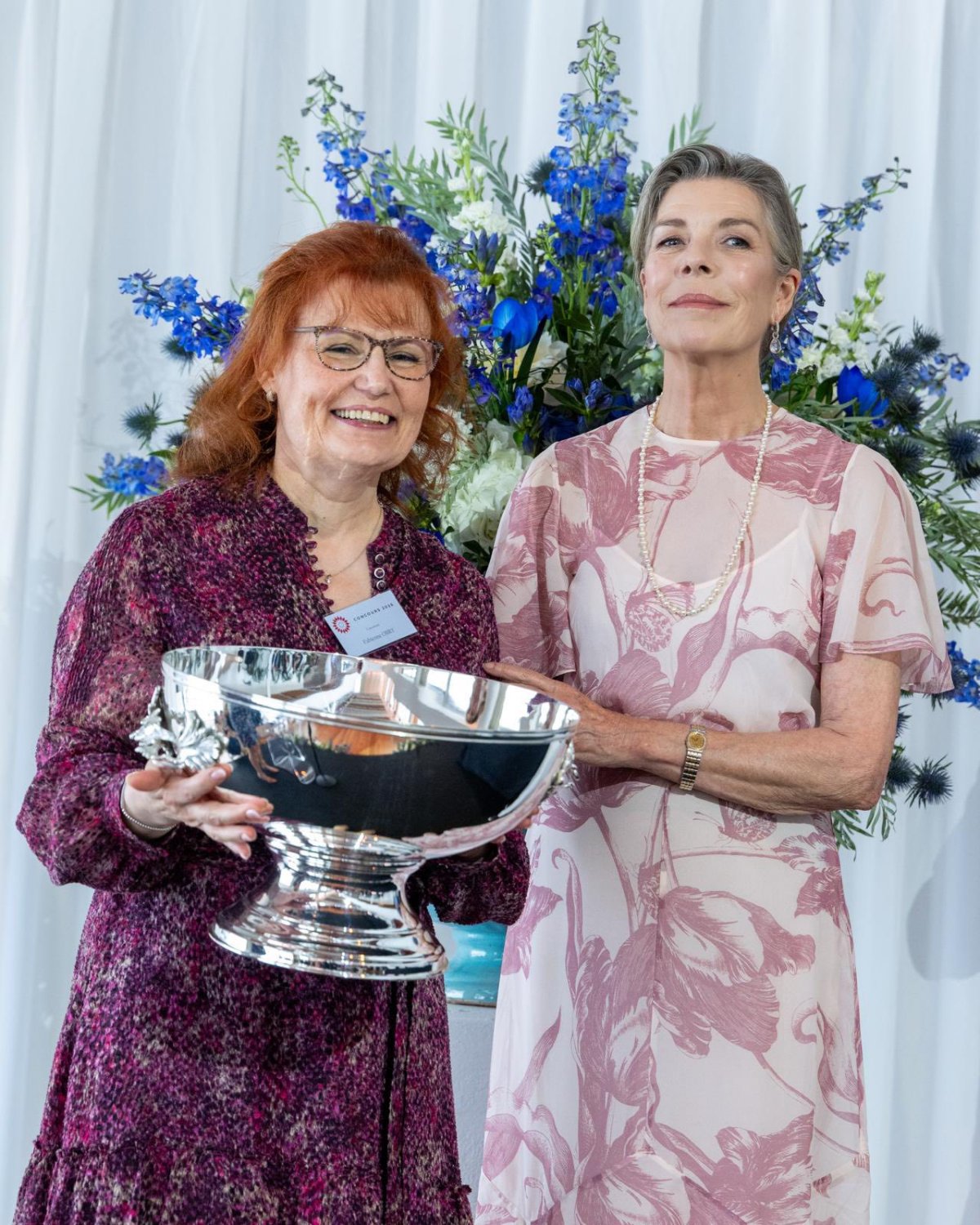 The Prince of Monaco and the Princess of Hanover attend the International Bouquet Competition at the Yacht Club of Monaco on May 9, 2026 (Frédéric Nebinger/Palais Princier de Monaco)