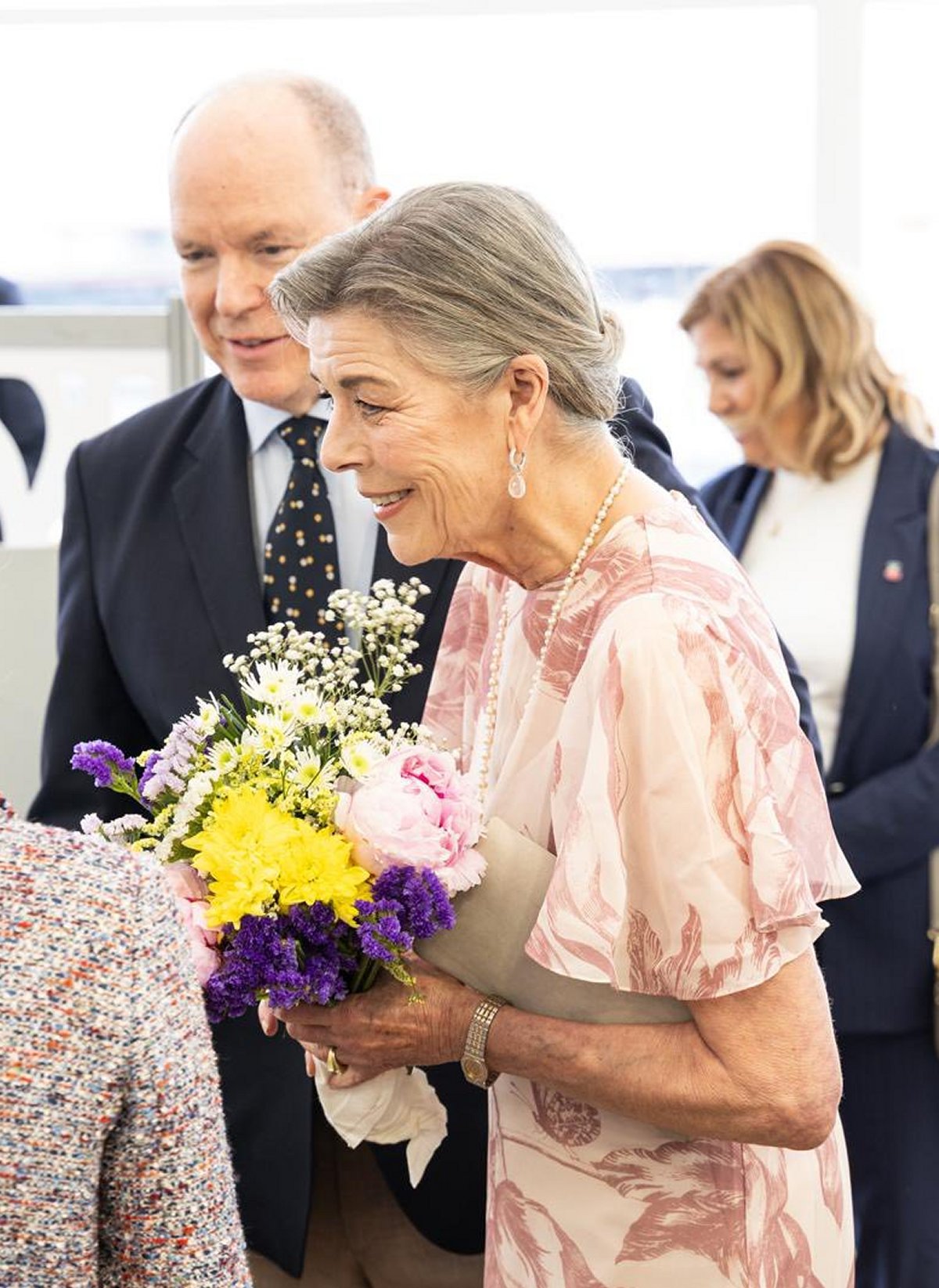 The Prince of Monaco and the Princess of Hanover attend the International Bouquet Competition at the Yacht Club of Monaco on May 9, 2026 (Frédéric Nebinger/Palais Princier de Monaco)