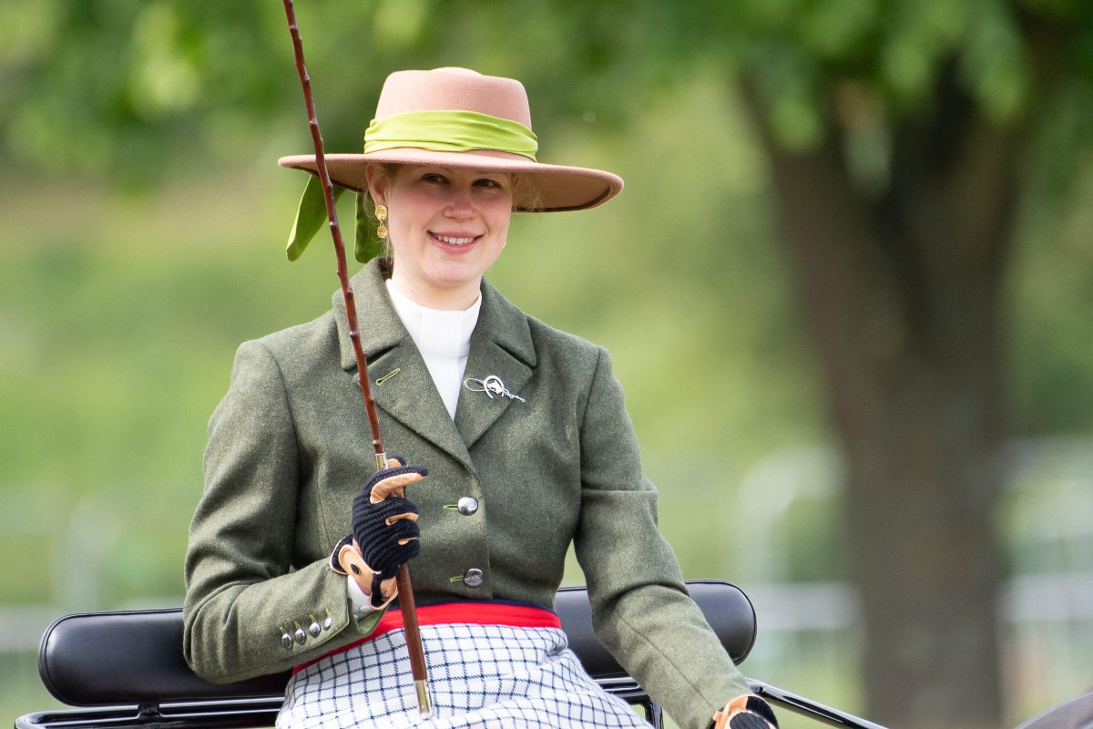 Lady Louise Windsor takes part in the Pol Roger Meet of the British Driving Society at the Royal Windsor Horse Show on May 17, 2026 (Maureen McLean/Alamy)